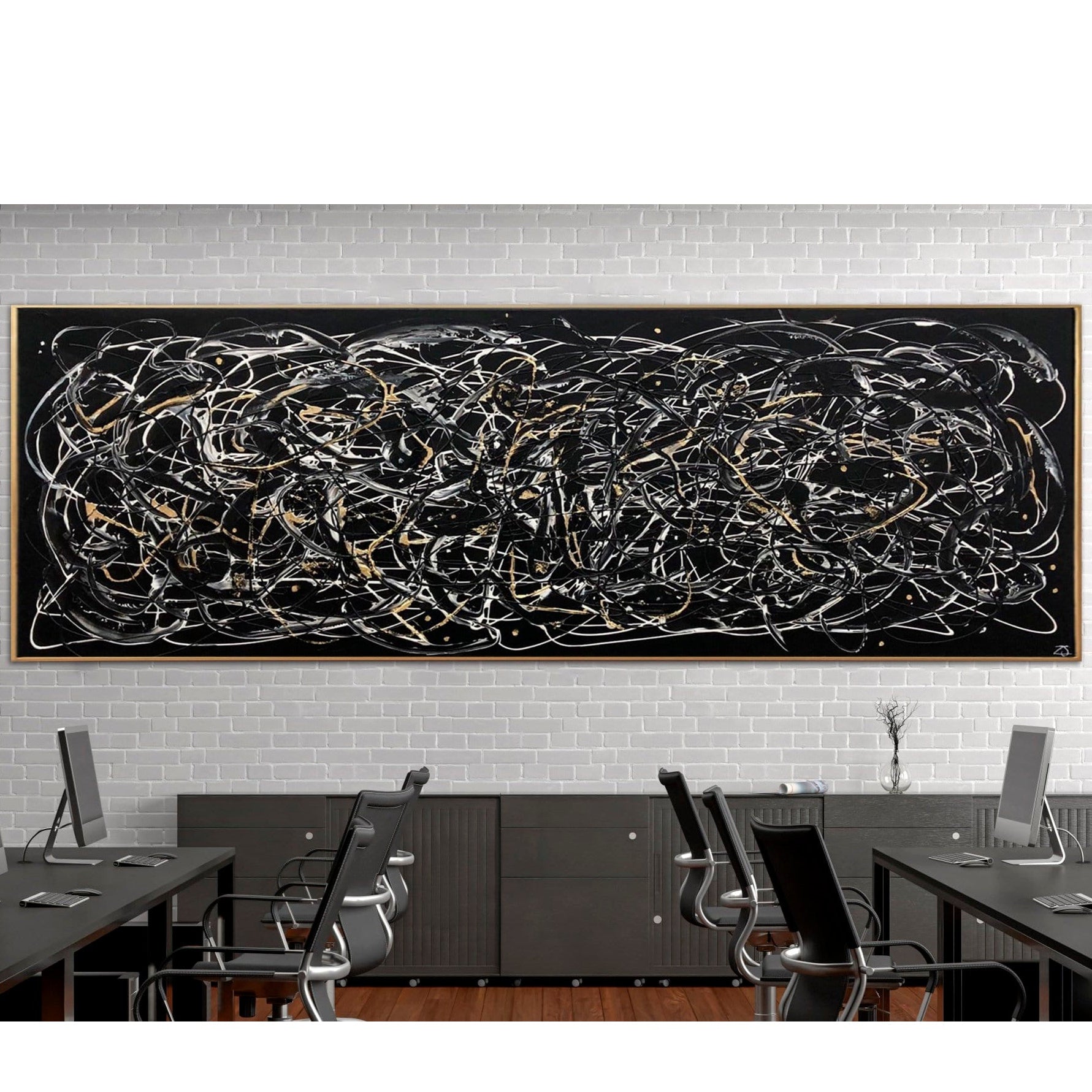 Chaotic strokes art ABSTRACT MAZE