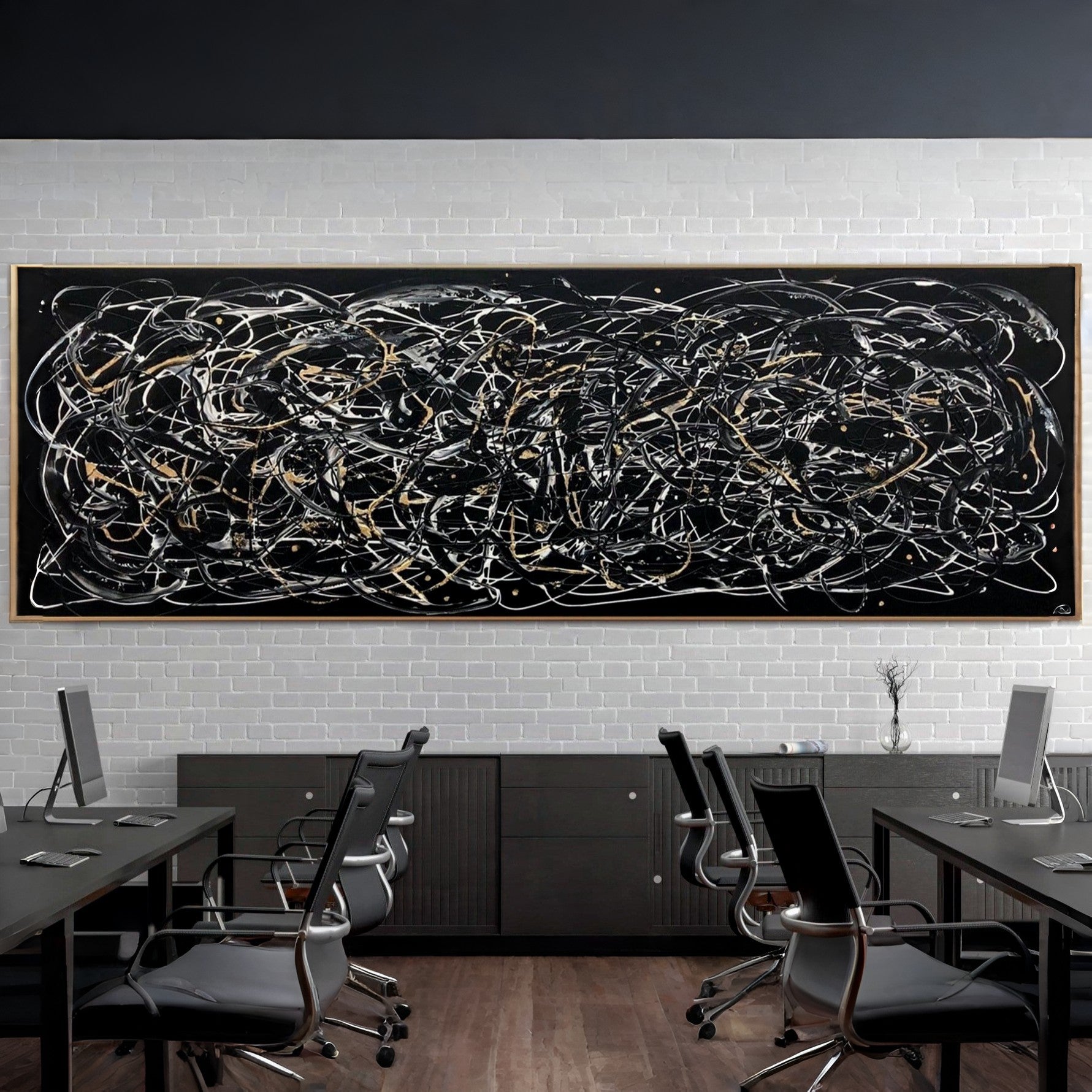 Chaotic strokes art ABSTRACT MAZE