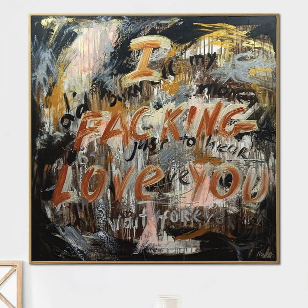 Abstract love expression romantic art DAMN LOVE