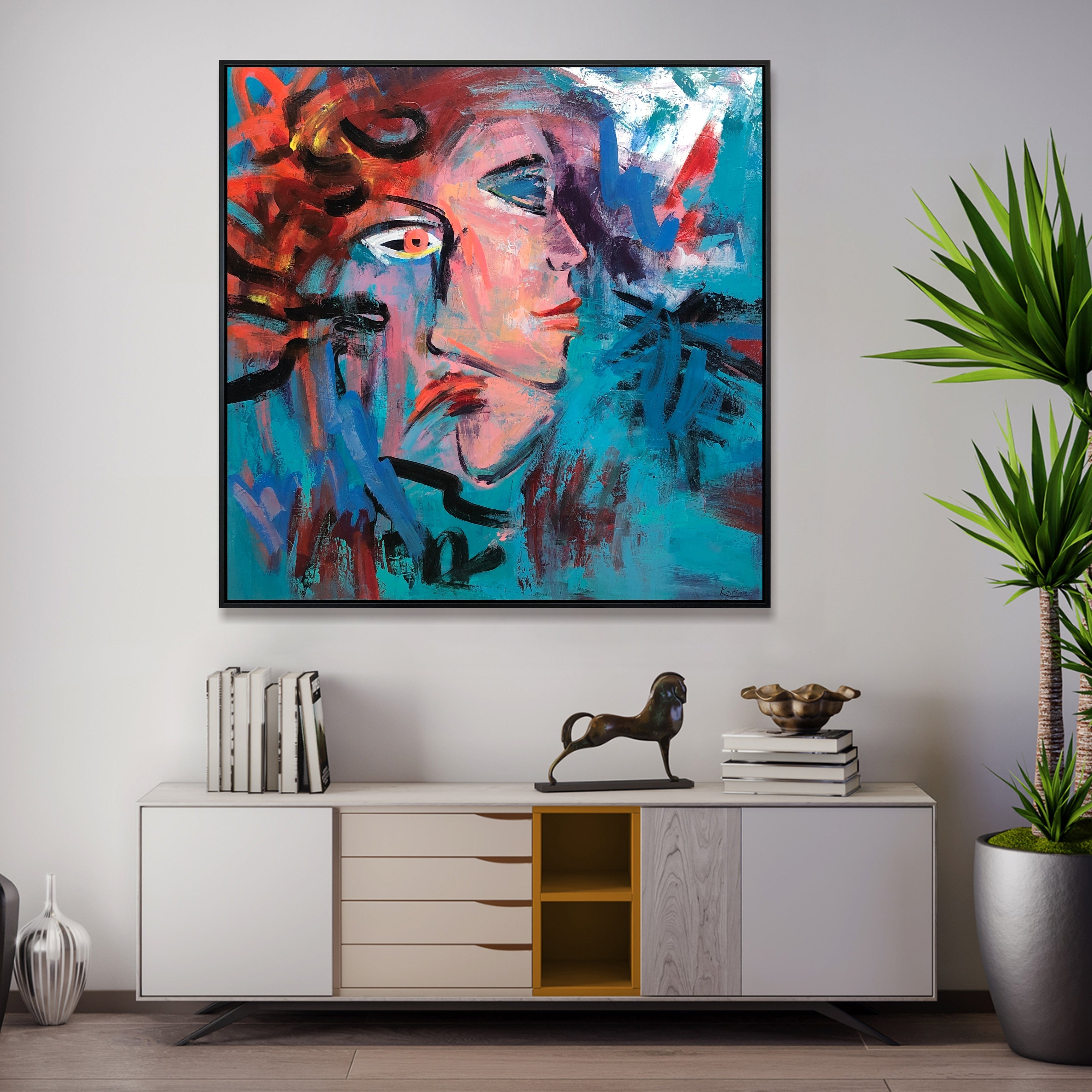 EMOTIONAL CHAOS 46"x46"