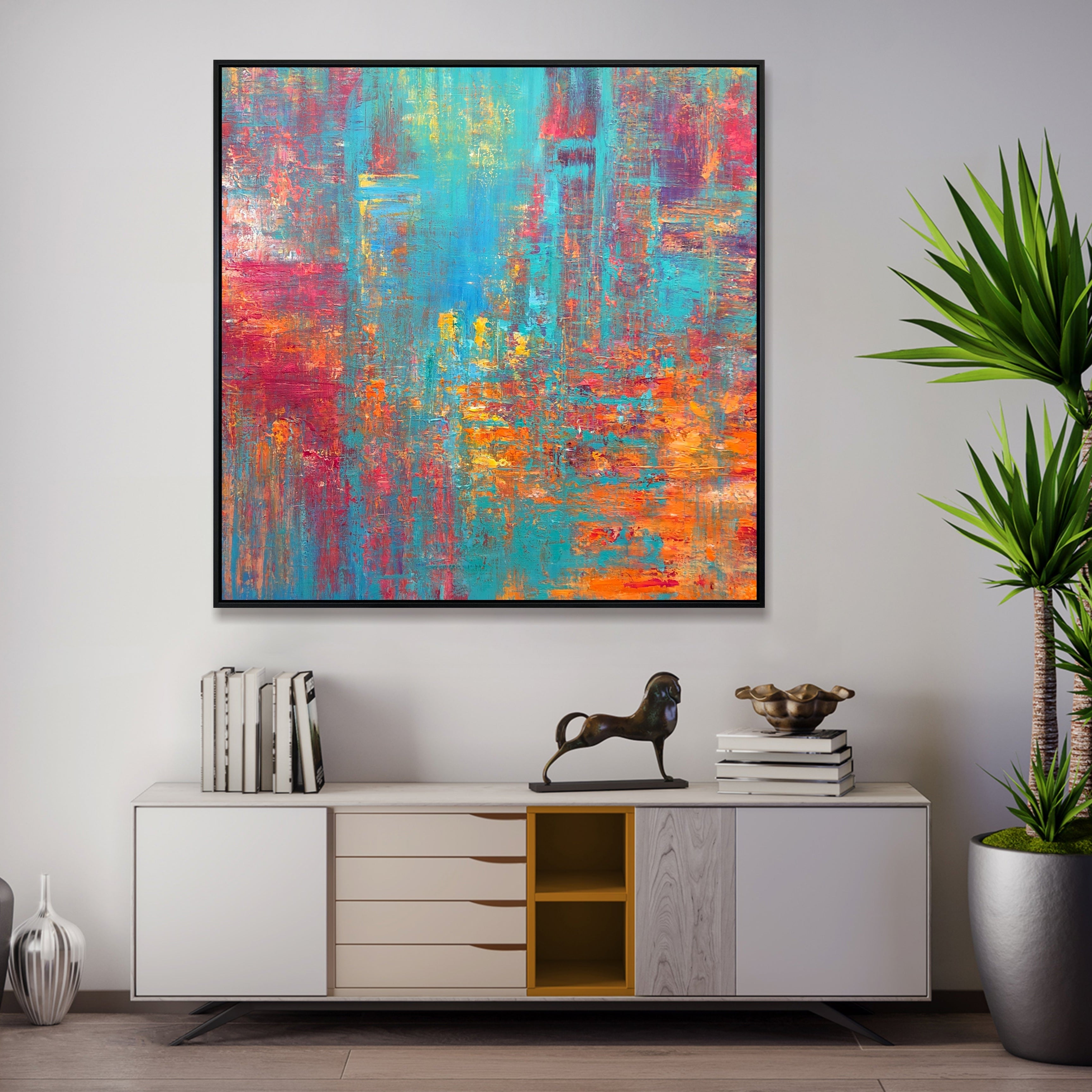 RIOT OF COLORS 46"x46"