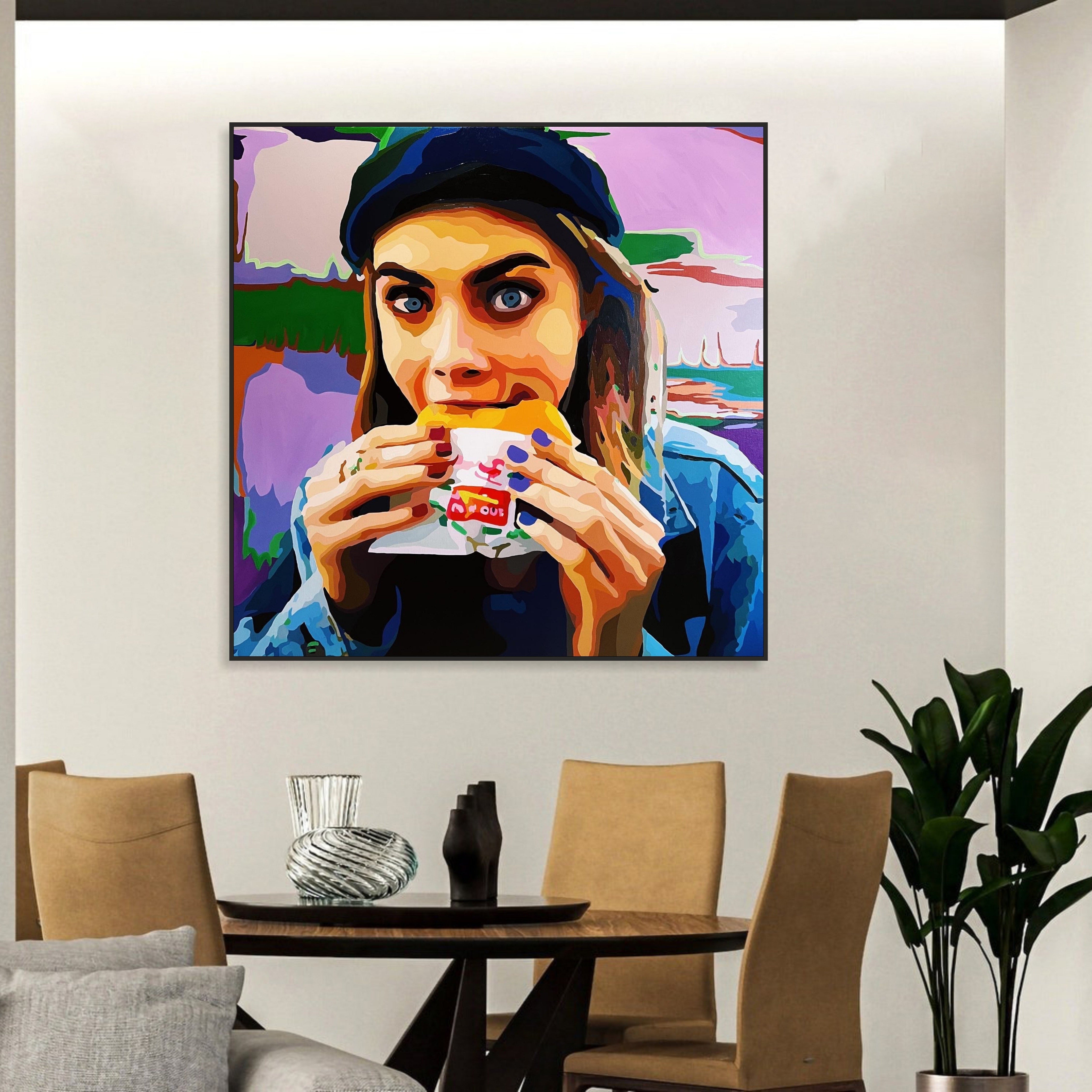 HUNGRY CARA 51.2"x51.2"