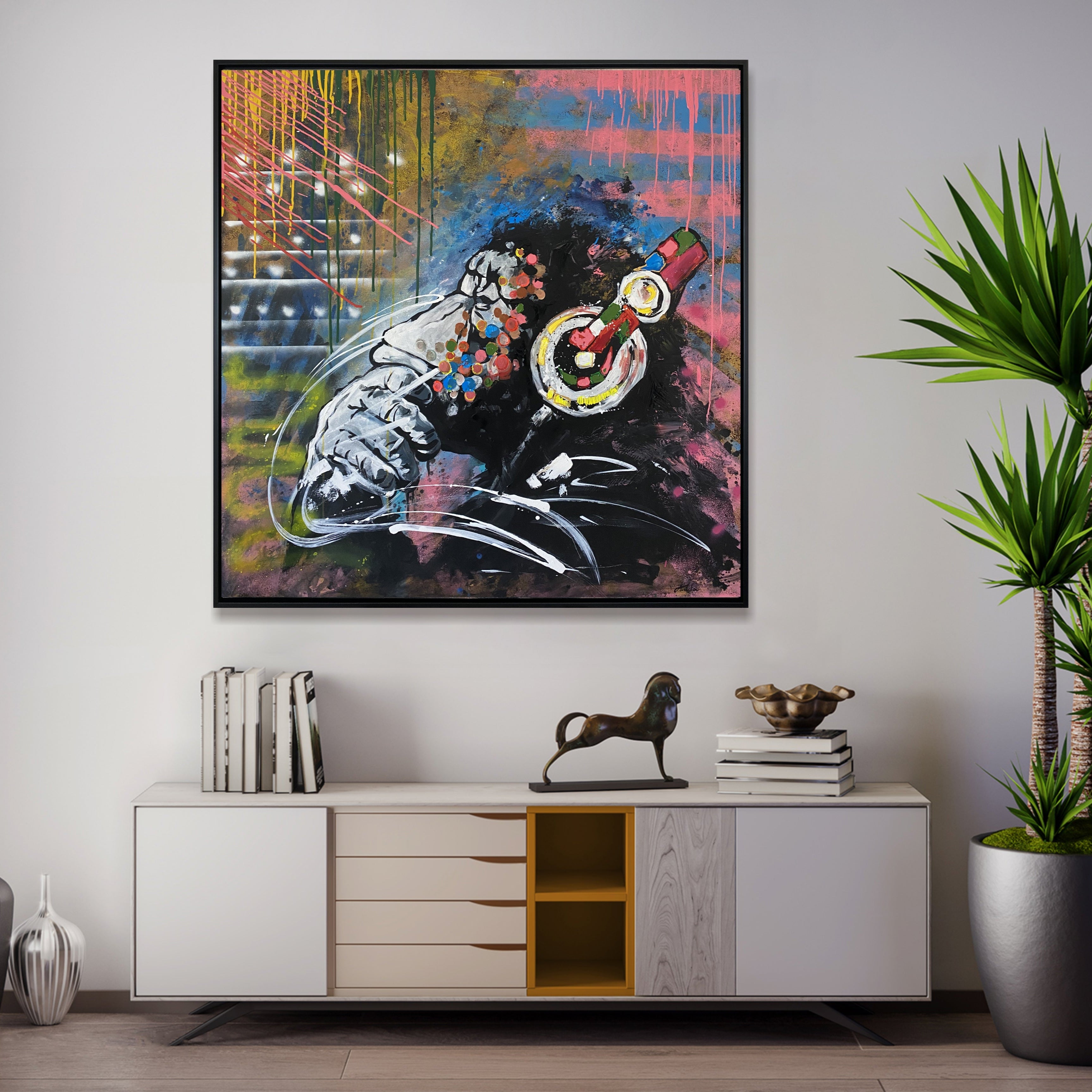 CAN YOU SEE THE MUSIC 46"x46"