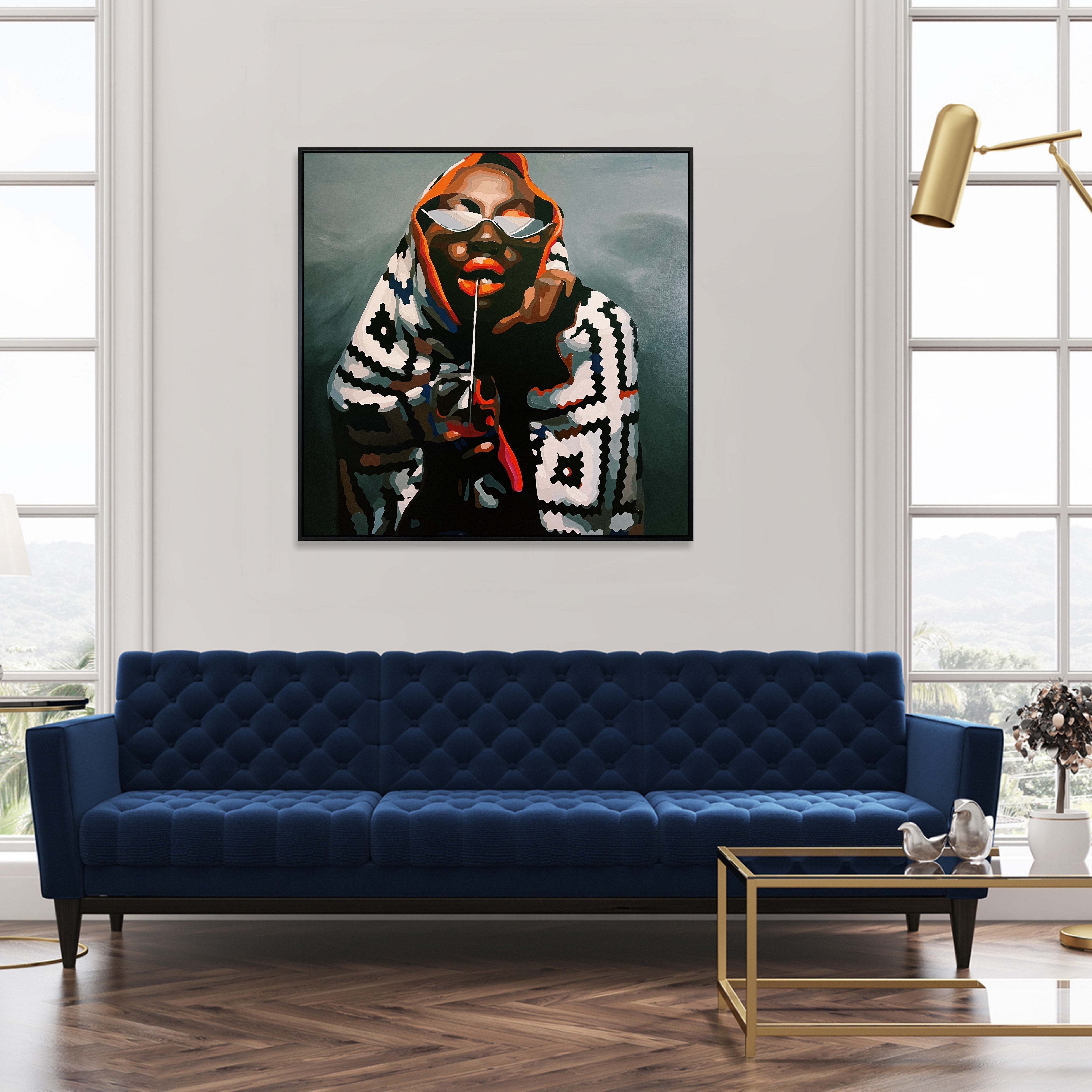 IN THE ARMS OF WARMTH 43.3"x43.3"