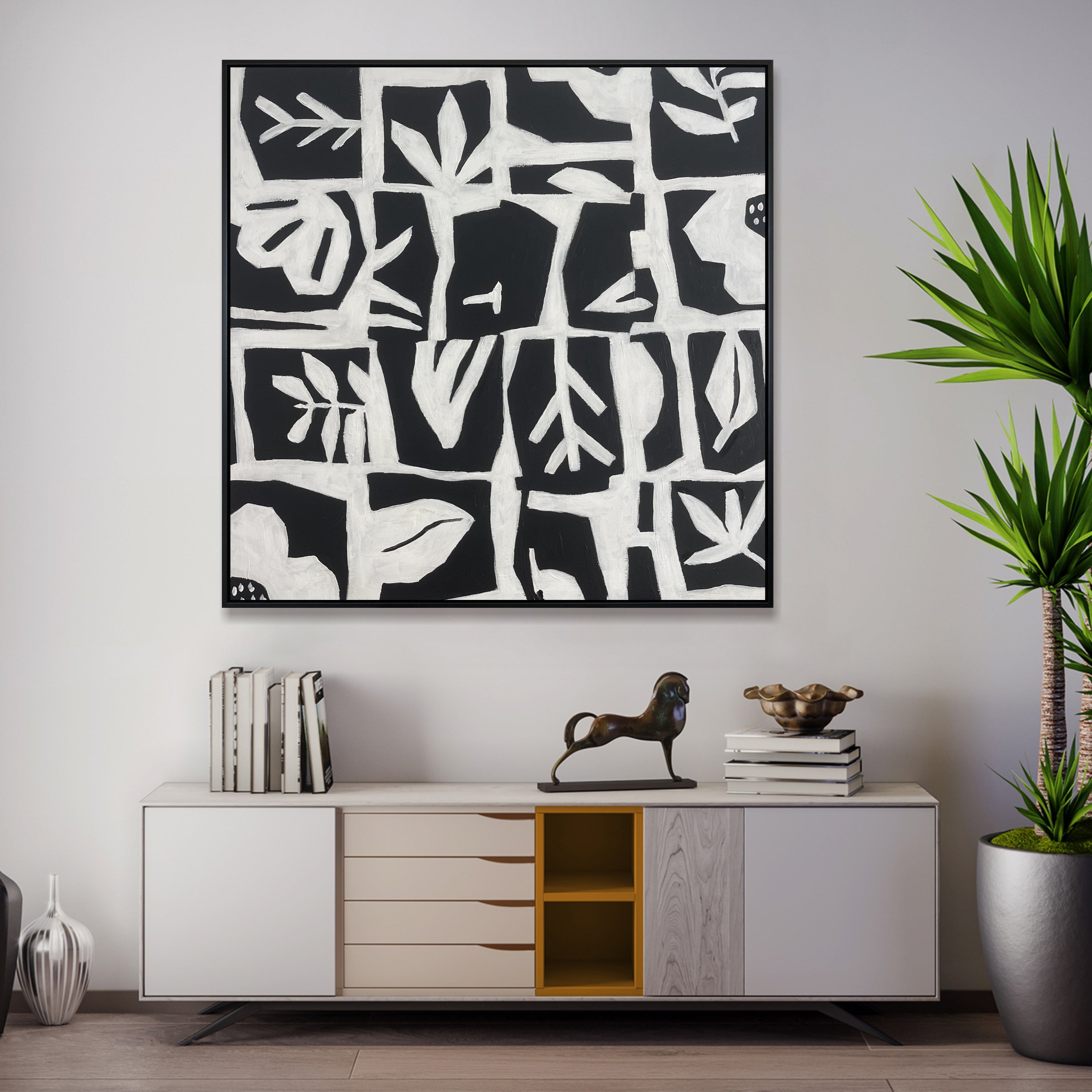 BOTANICAL HARMONY 32"x32"