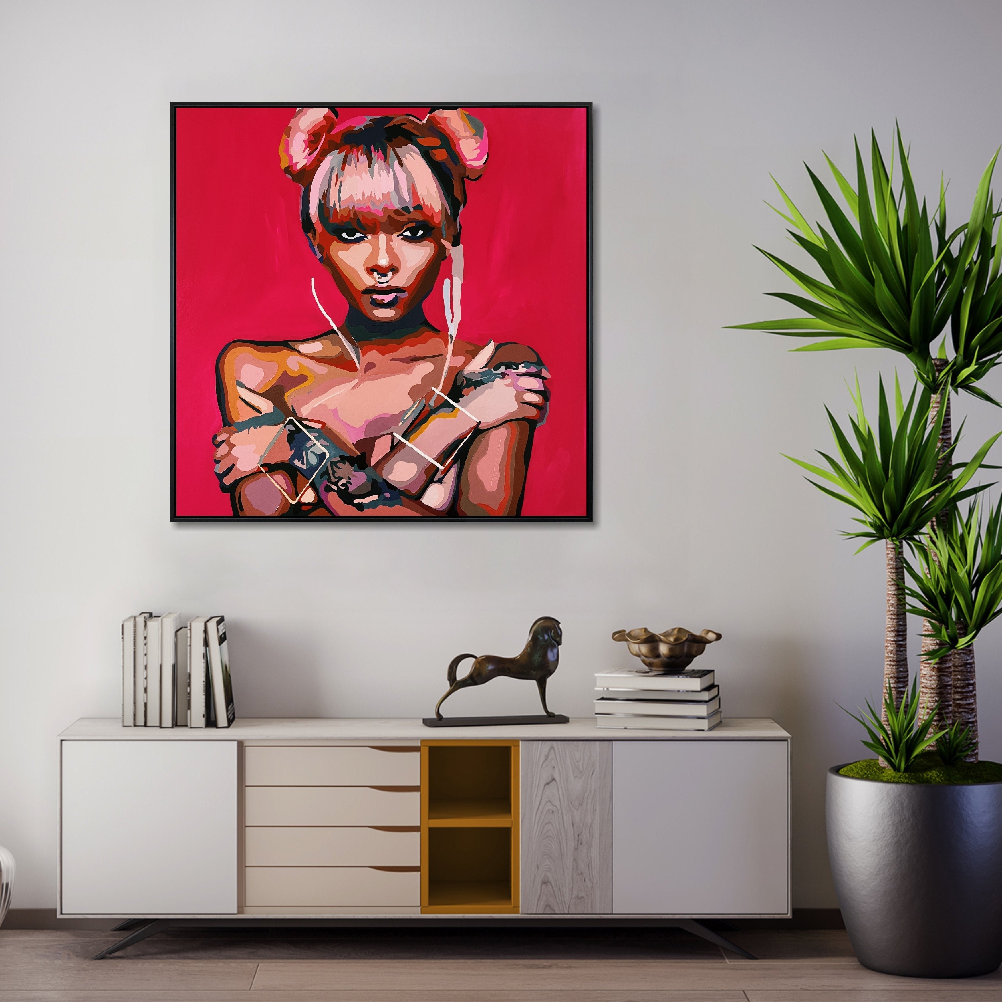 MAYBE. DON'T STOP 43.3"x43.3"