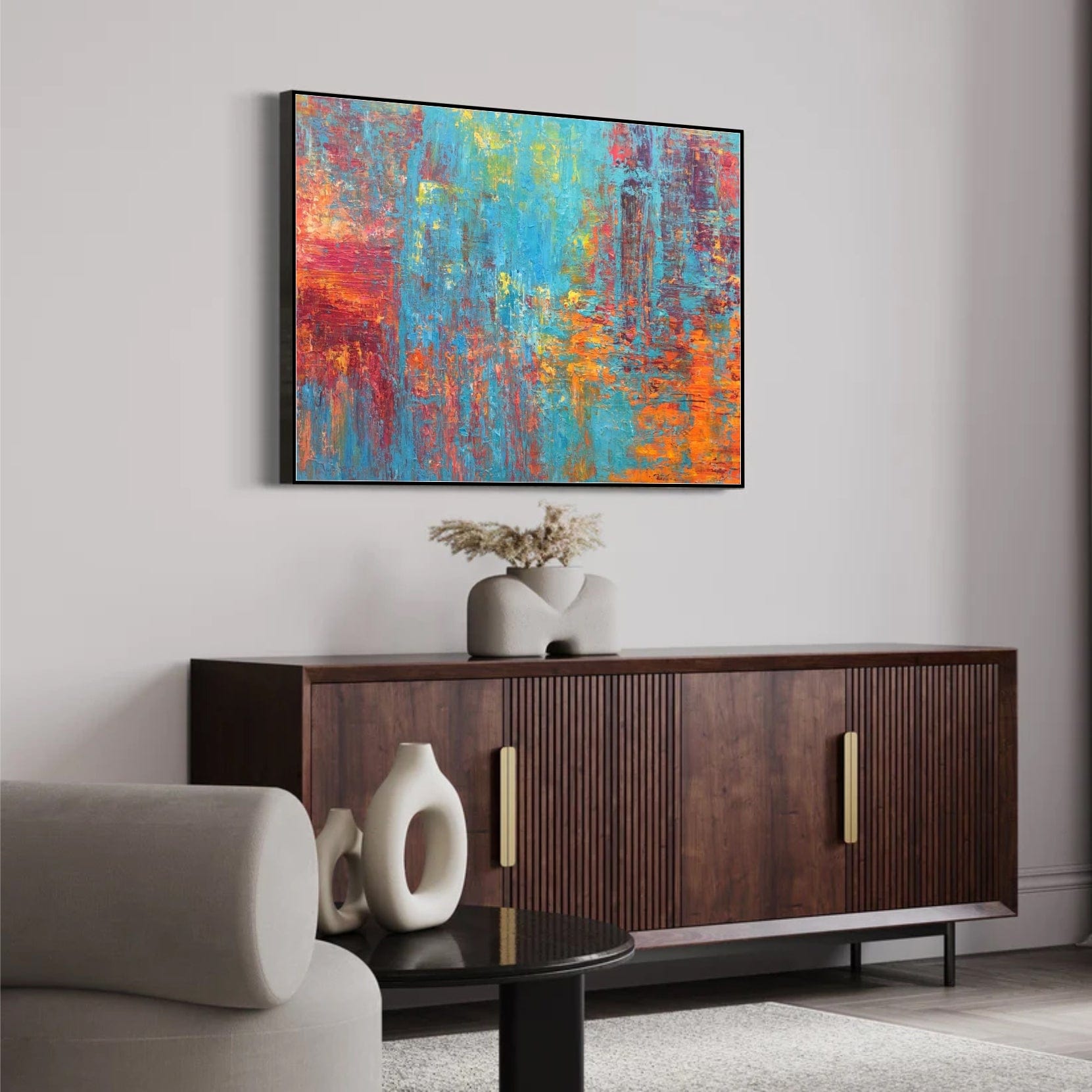 Modern abstract artwork RIOT OF COLORS