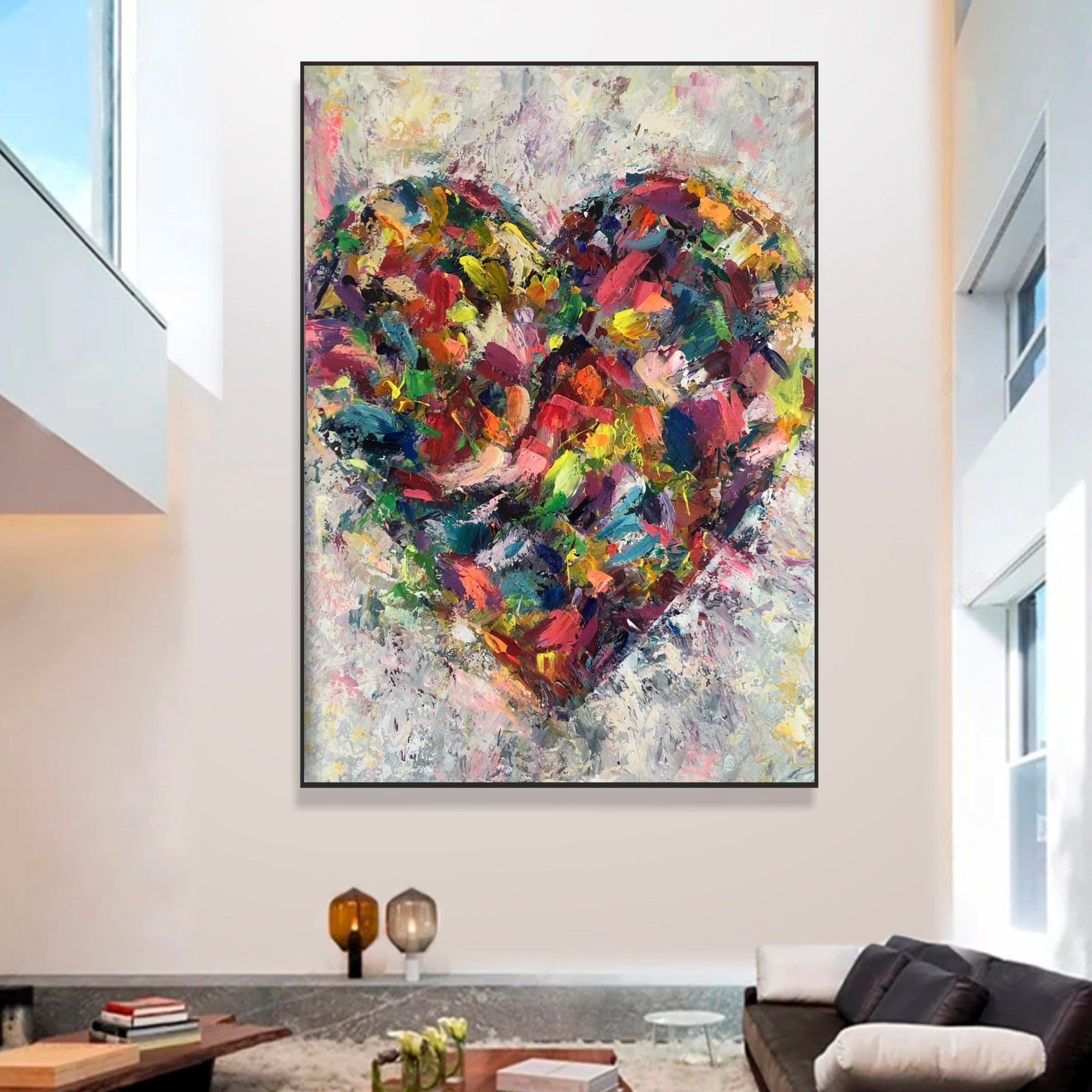 Romantic colorful painting LOVE EXPRESSION
