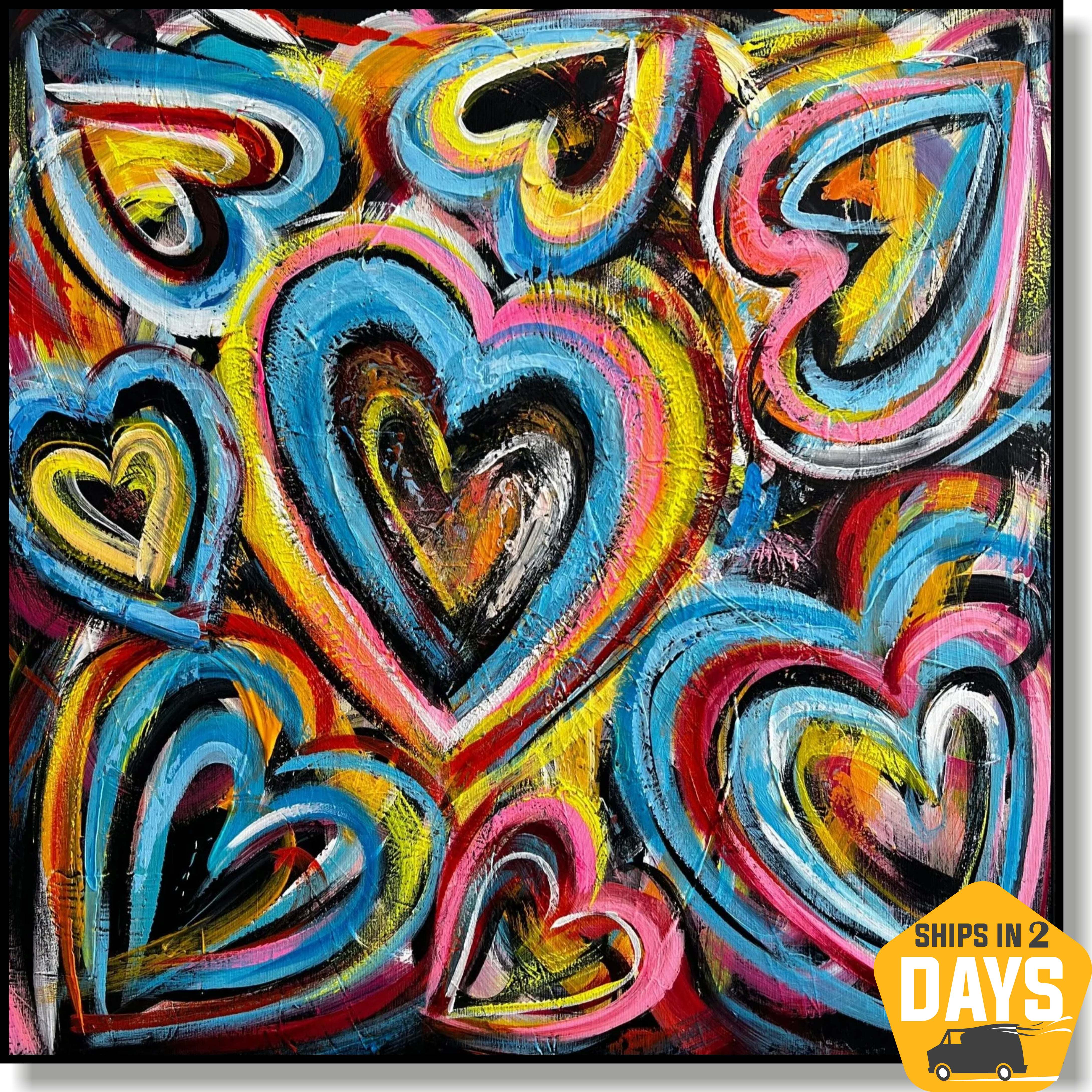 PULSE OF LOVE 27.5"x27.5"