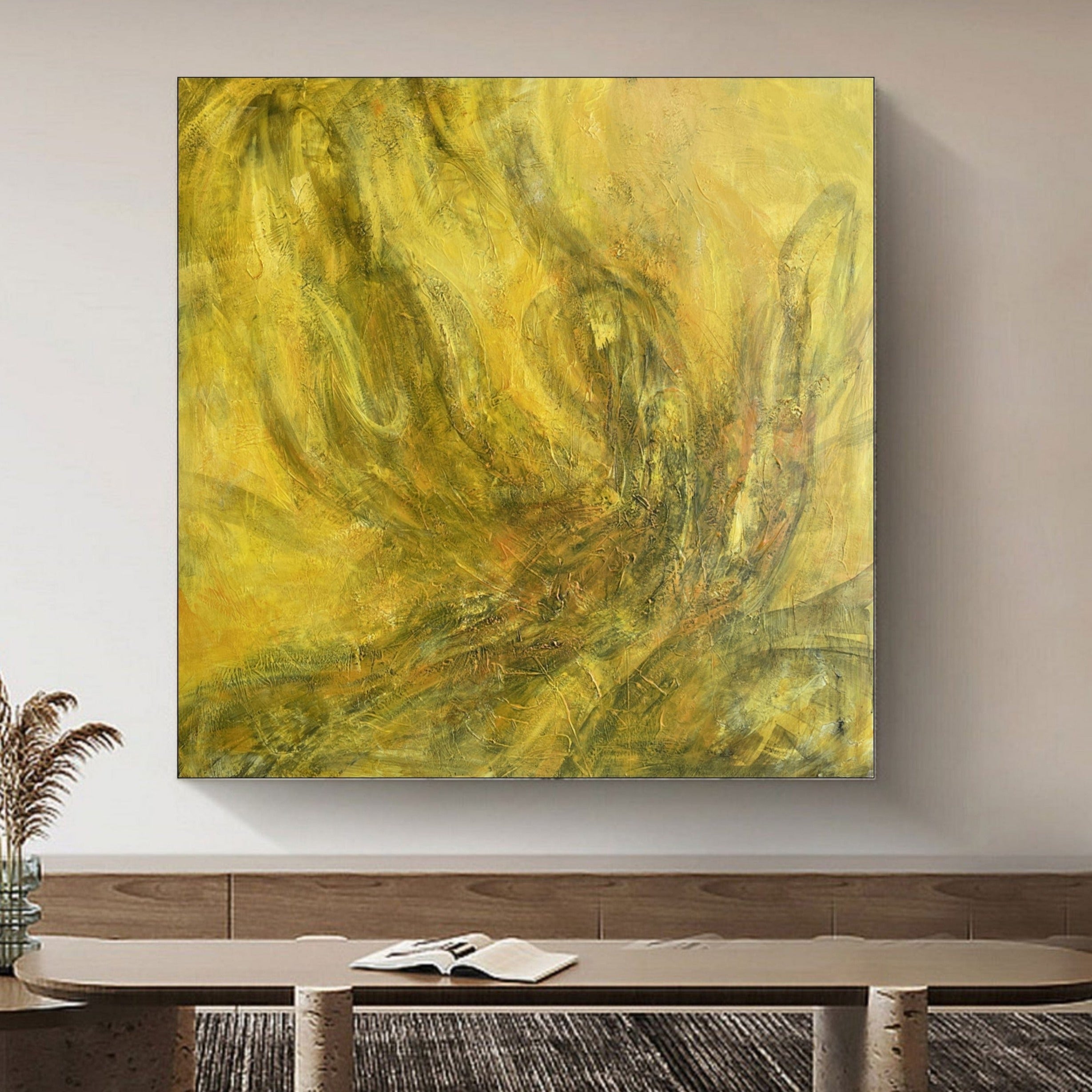 YELLOW ABYSS 50"x50"