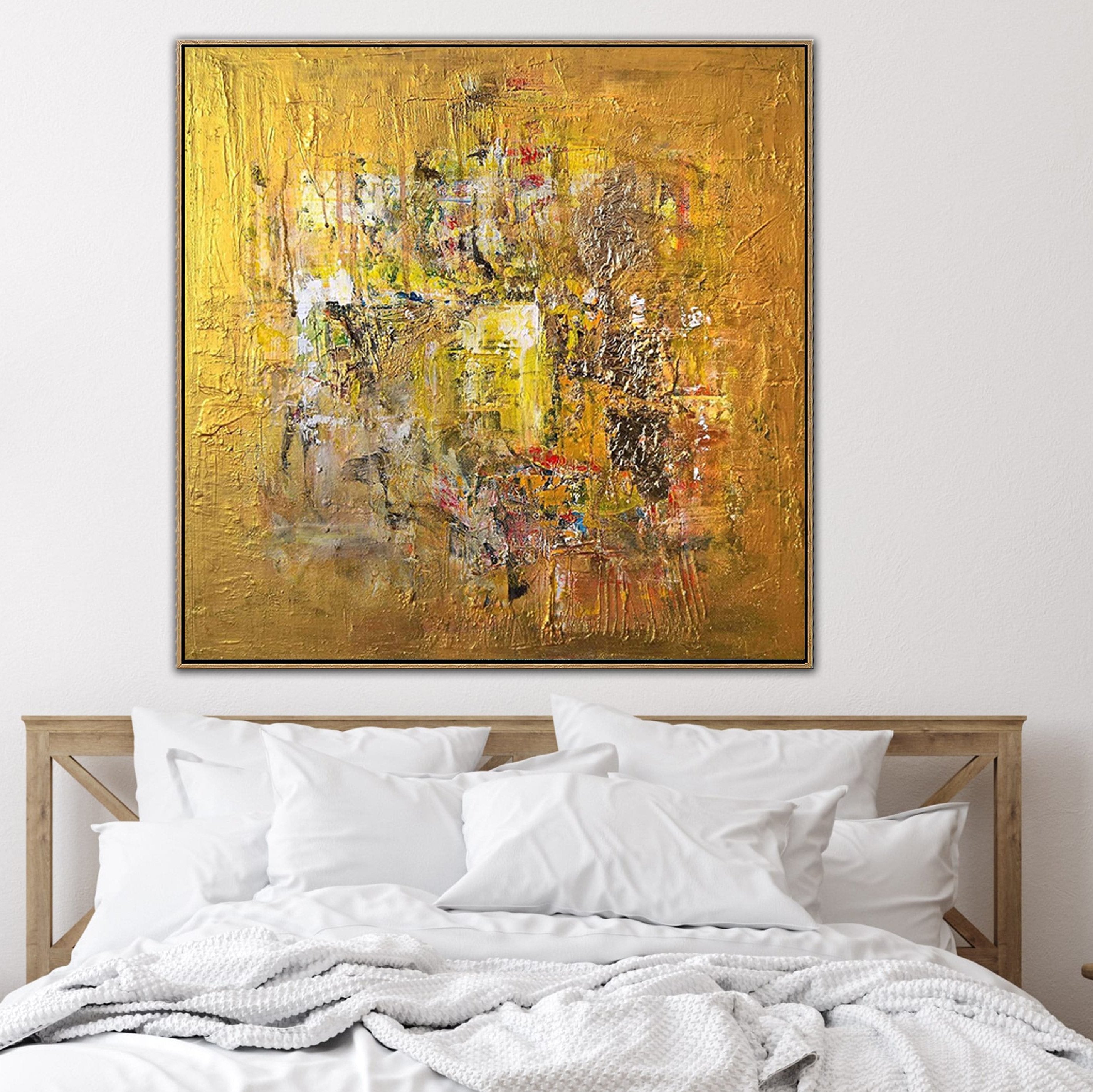 Gold abstract wall art GOLDEN COIN