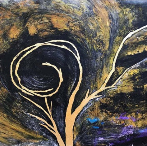DARK TREE 36"x54"