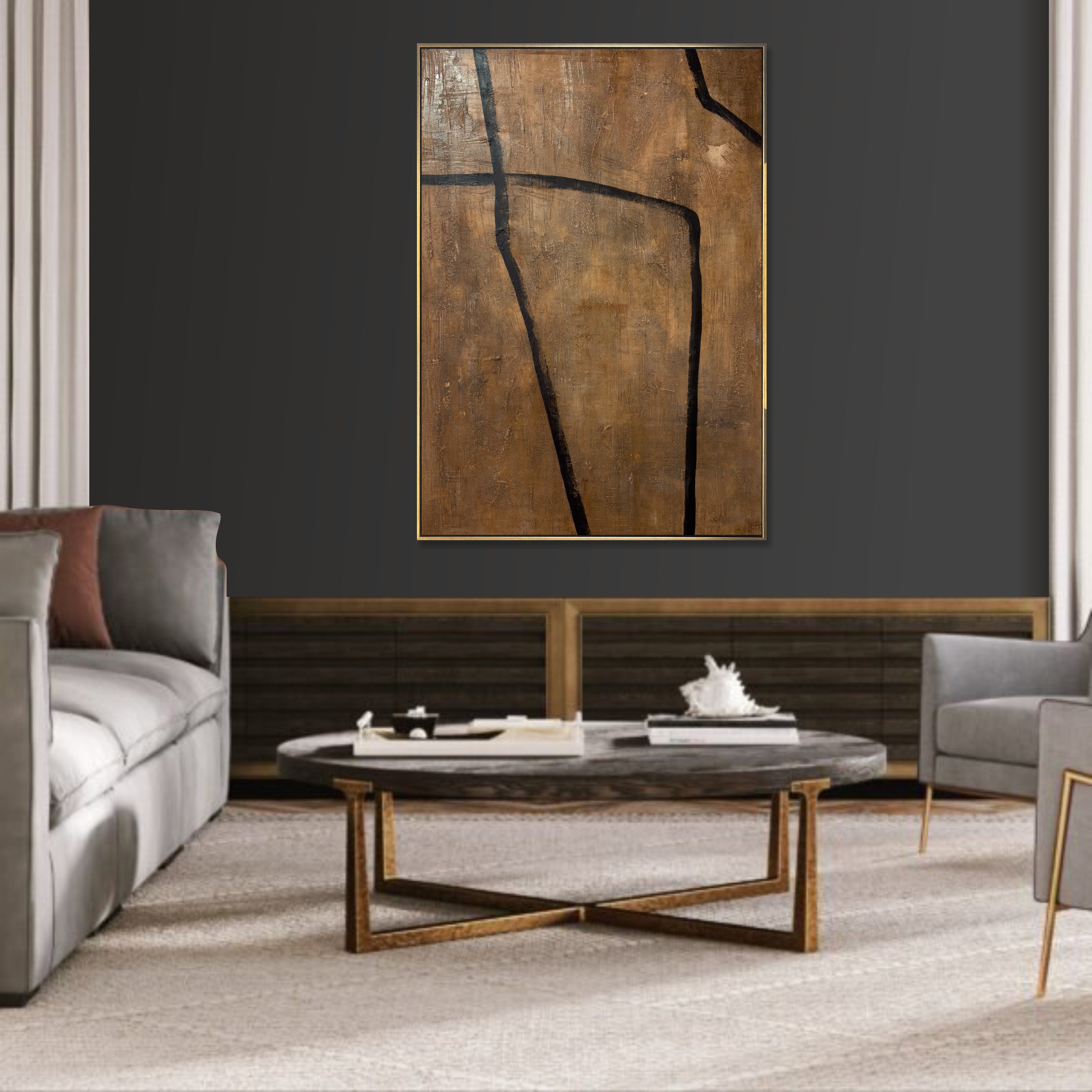 ABSTRACT TERRAIN 32"x24"