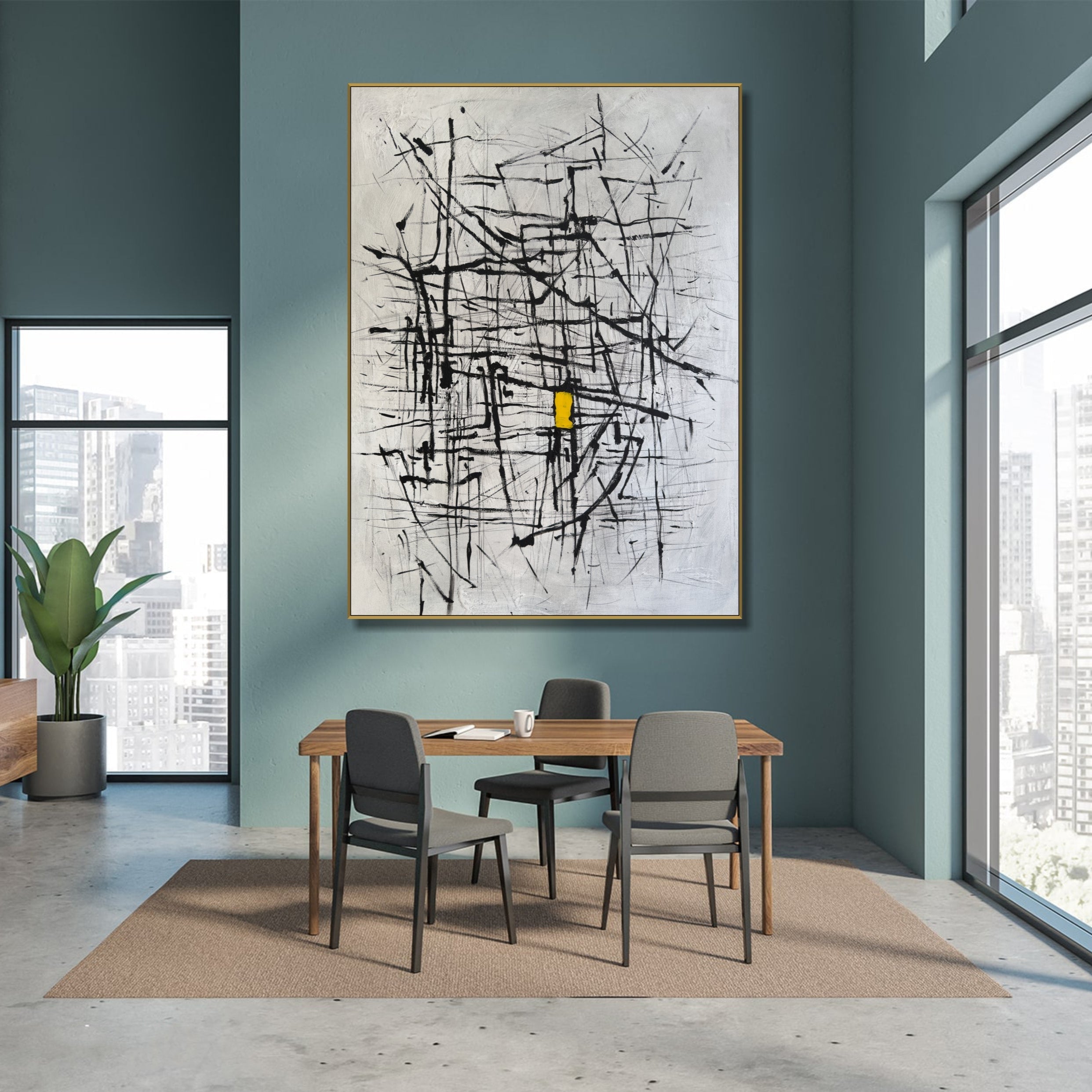 GEOMETRIC BALANCE 27.9"x23.6"