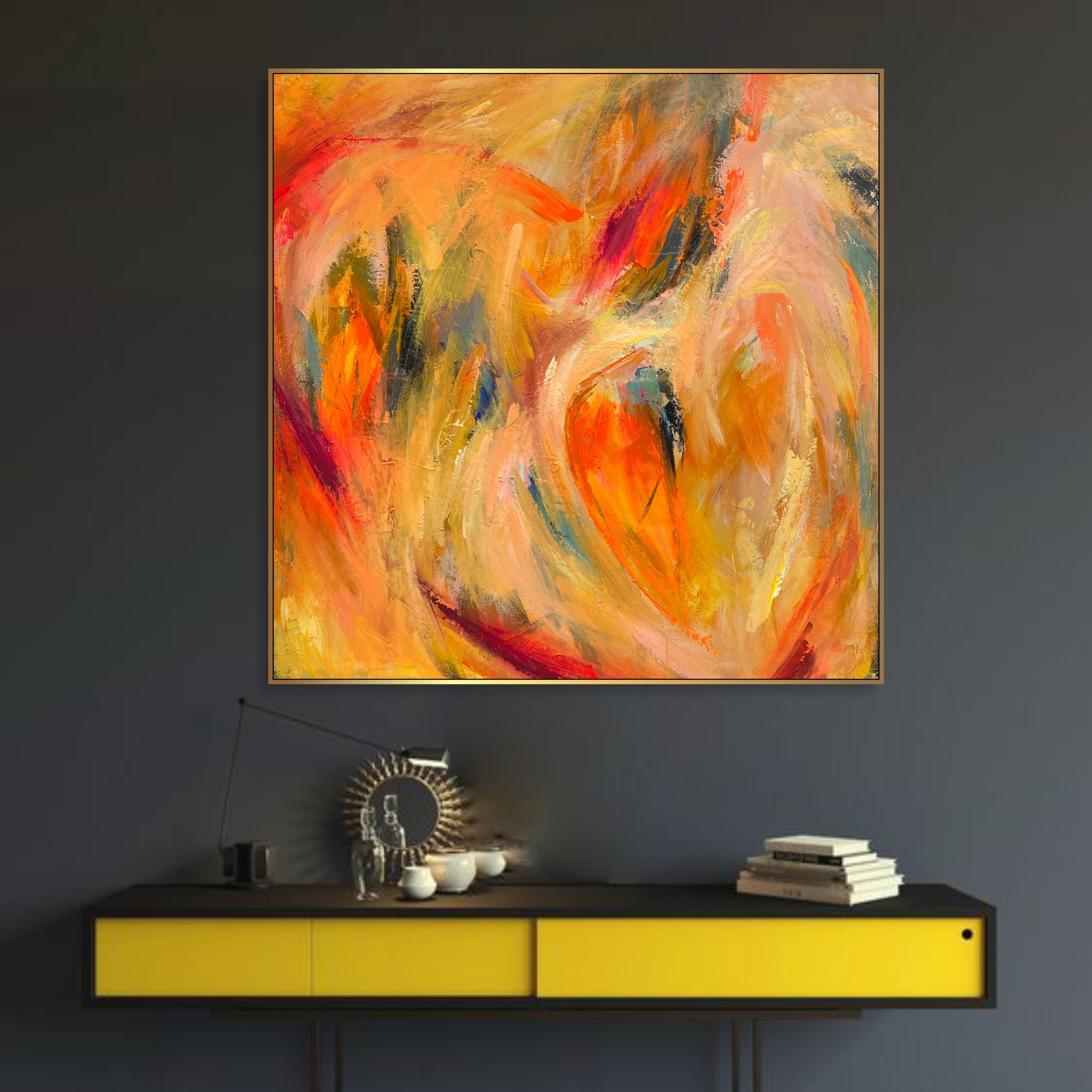 COLORFUL VOLUTE 46"x46"