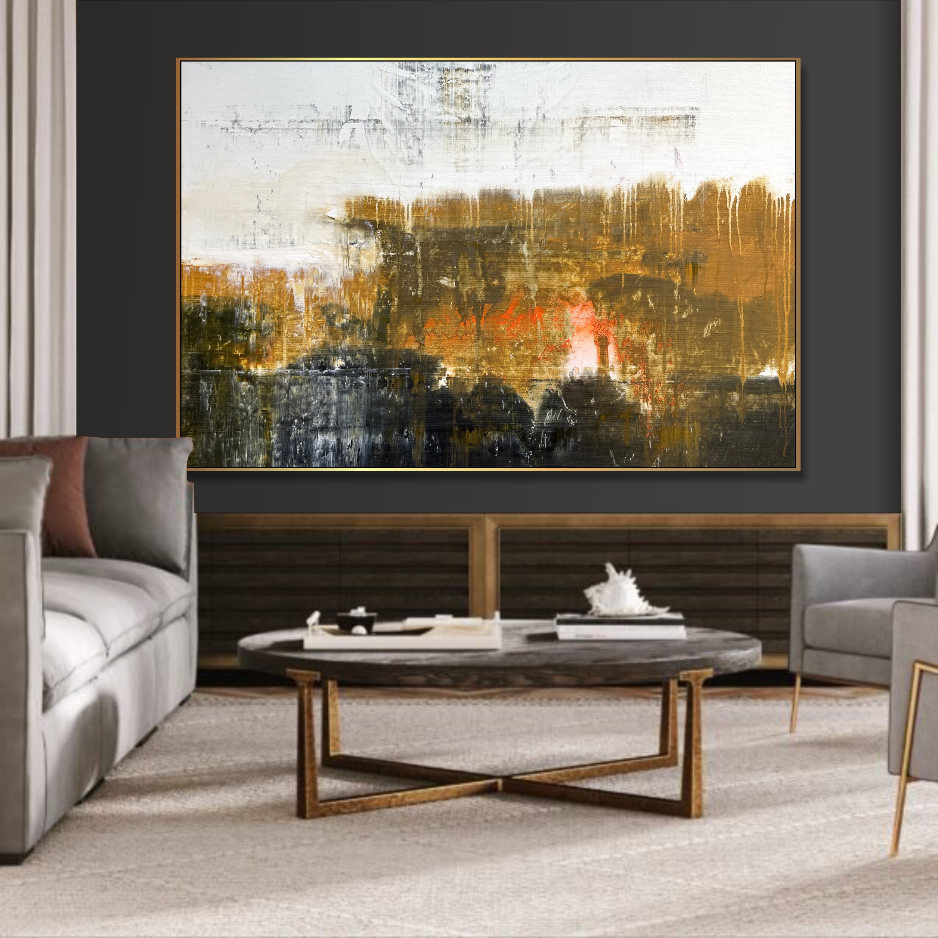 Oil Painting Wall Hanging Decor ASSOCIATION 249 23.6"x39.4"