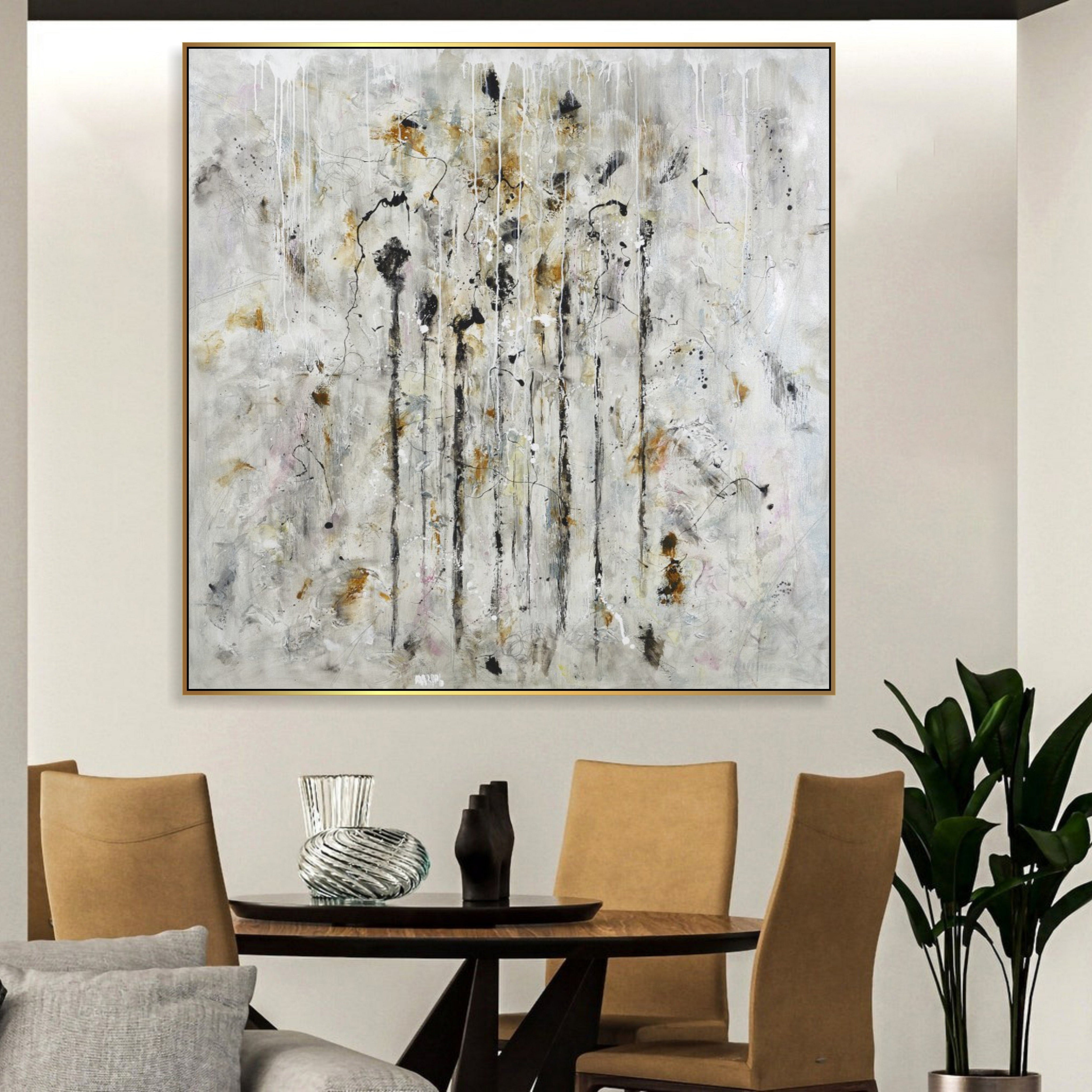 Minimalist painting ABSTRACT CASCADE