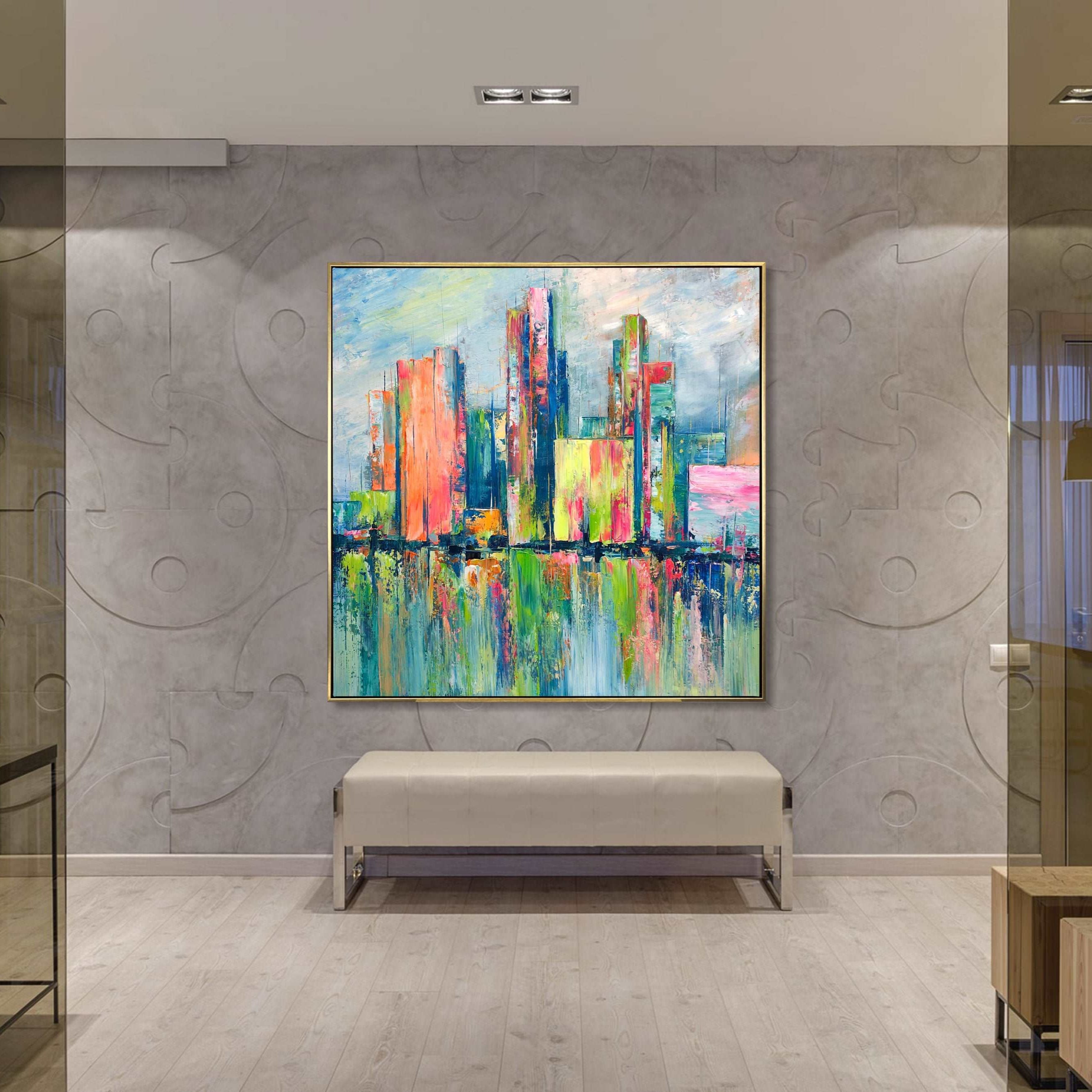 SKYLINE COLORS 40"x40"