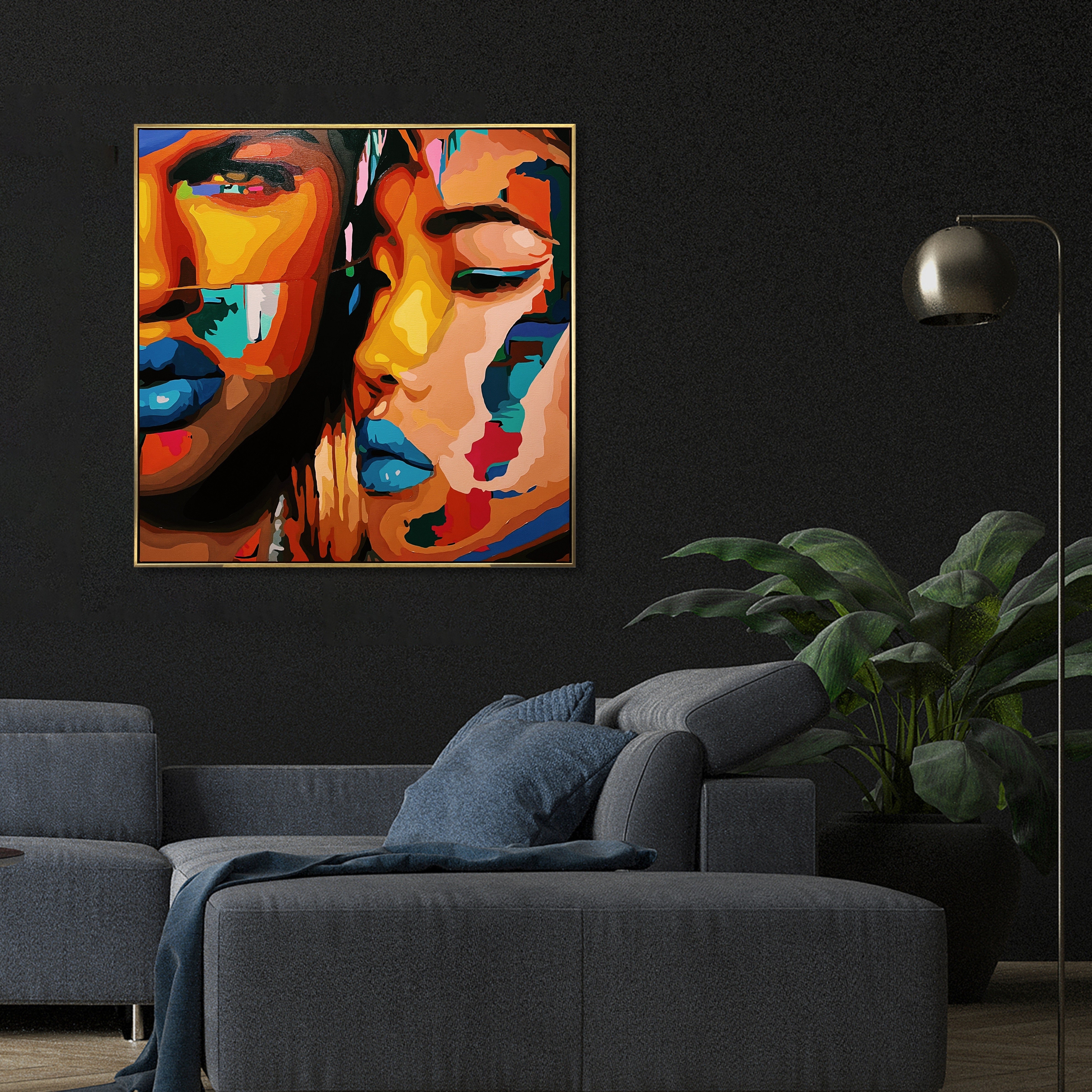 HER SUPPORT 43.3"x43.3"