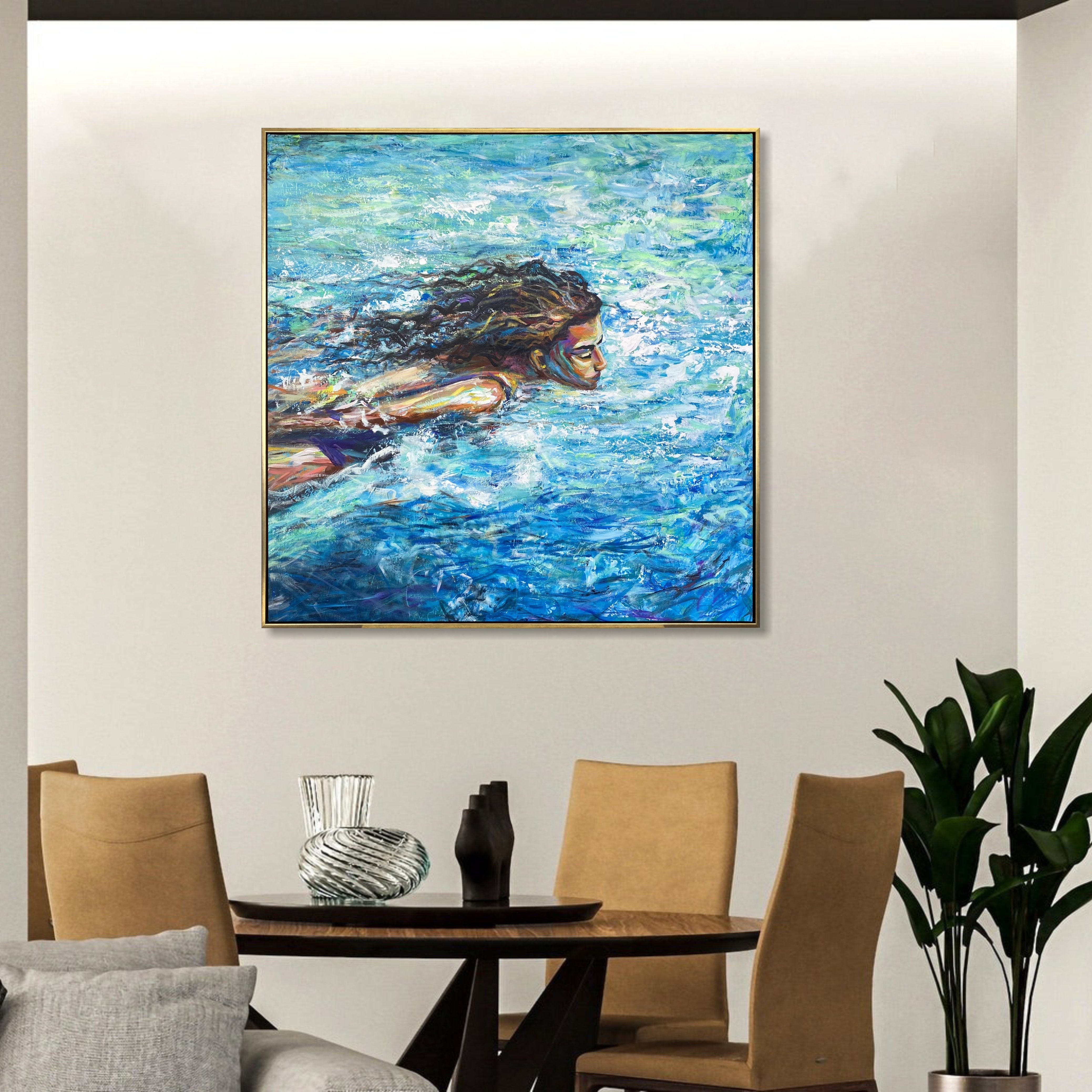 LADY OF THE LAKE 40"x40"