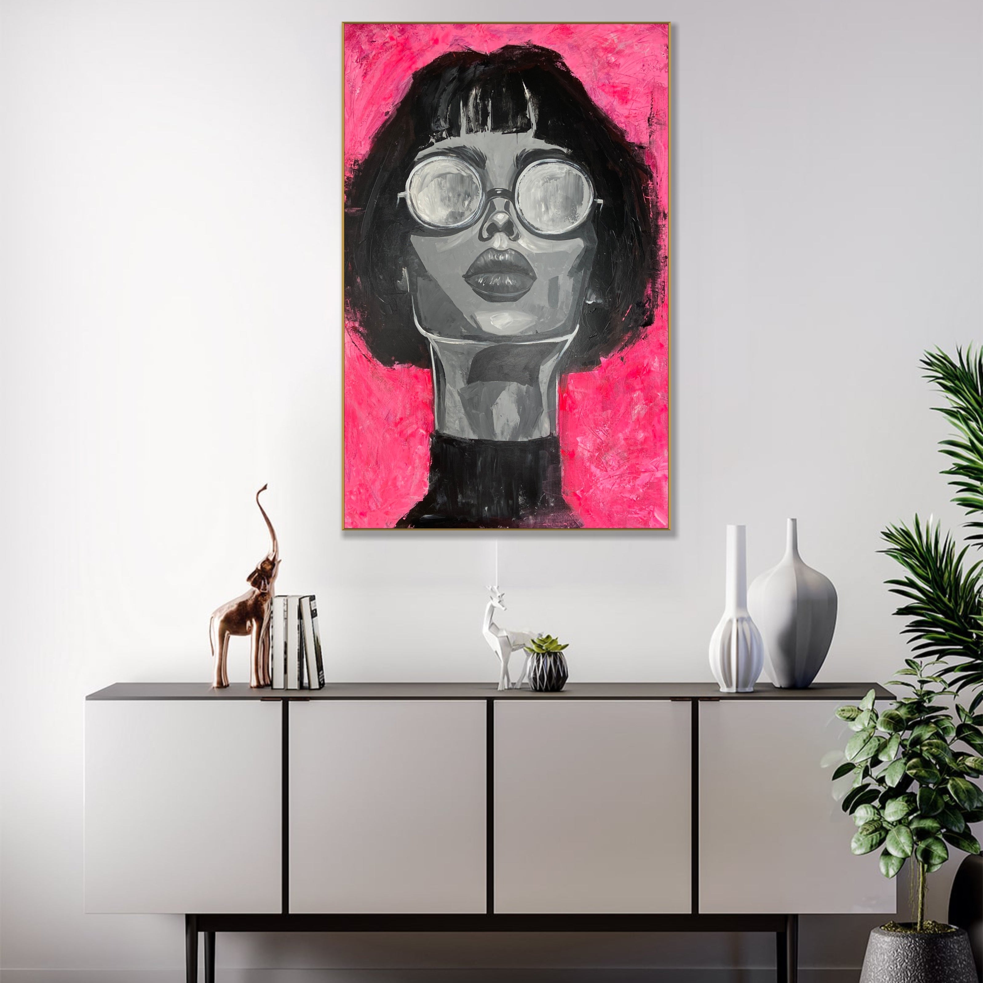 PINK VISIONARY 54"x36"
