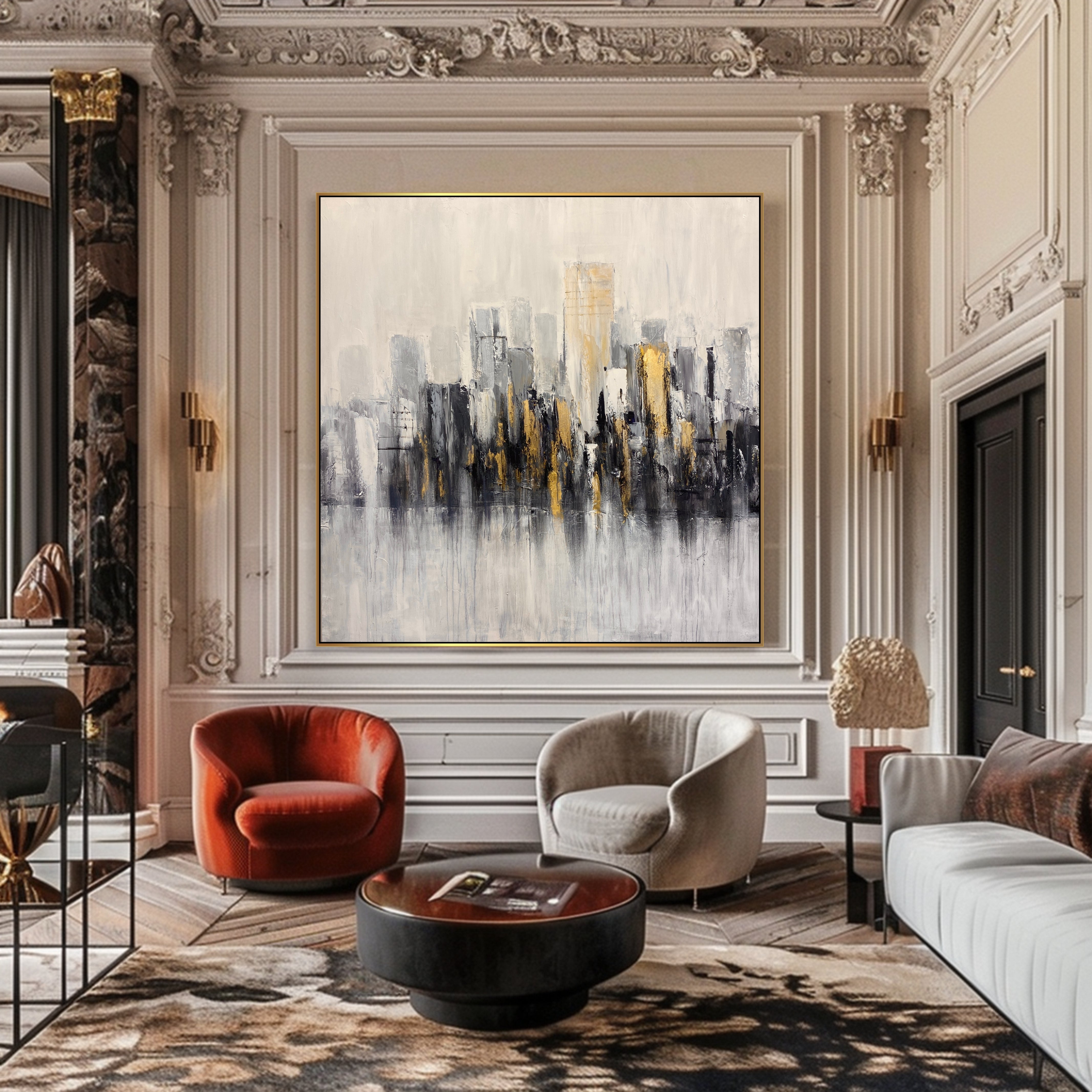 METROPOLIS HAZE 46"x46"