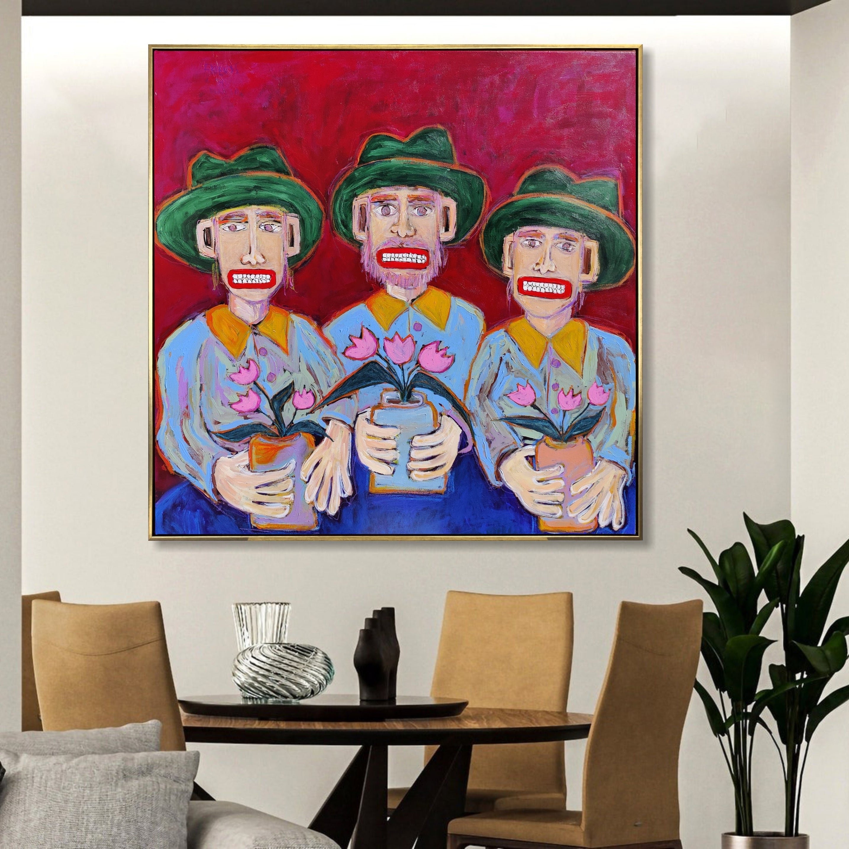 THE GARDENING GANG 46"x46"