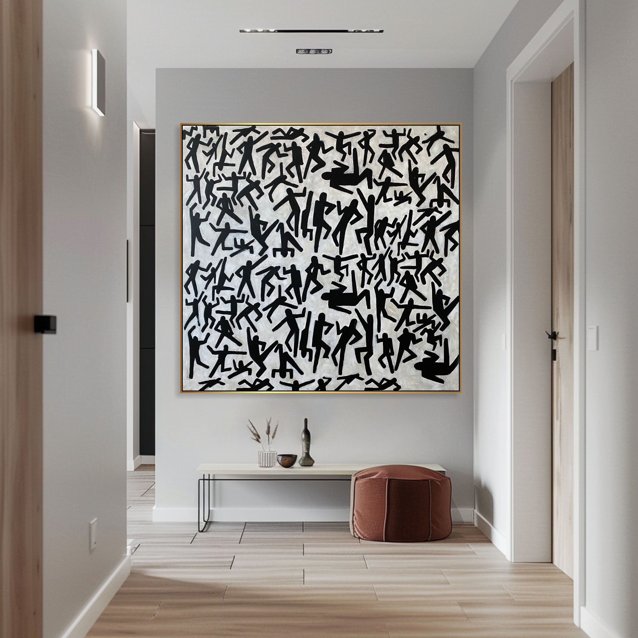 FIGURATIVE FRENZY 50"x50"