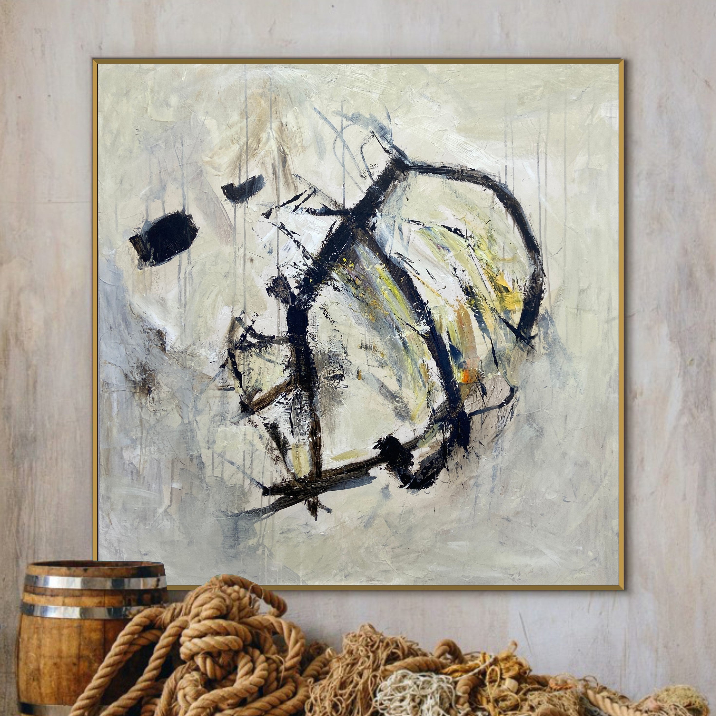 NEUTRAL BRUSHWORK Unstretched