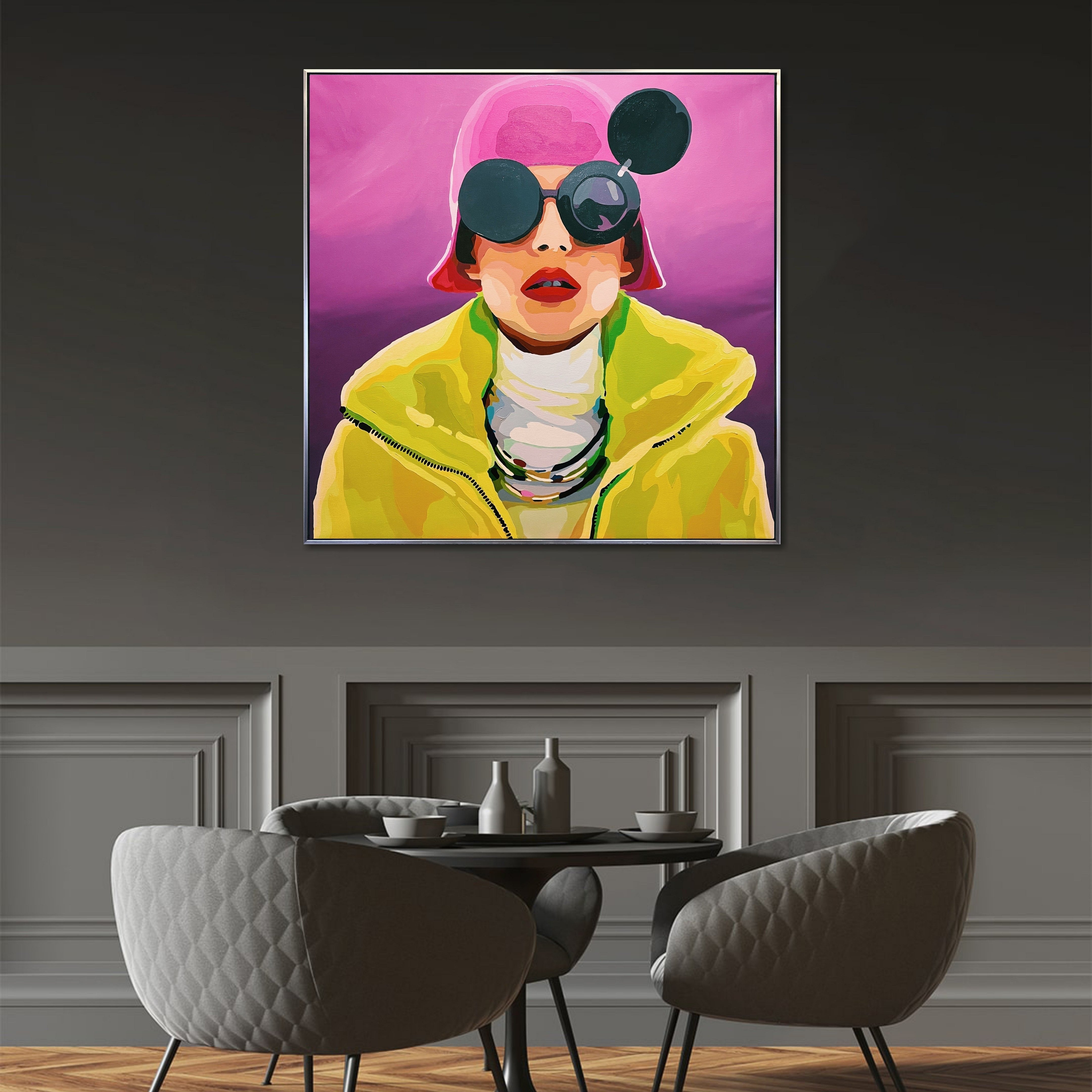 PINK HAT 43.3"x43.3"