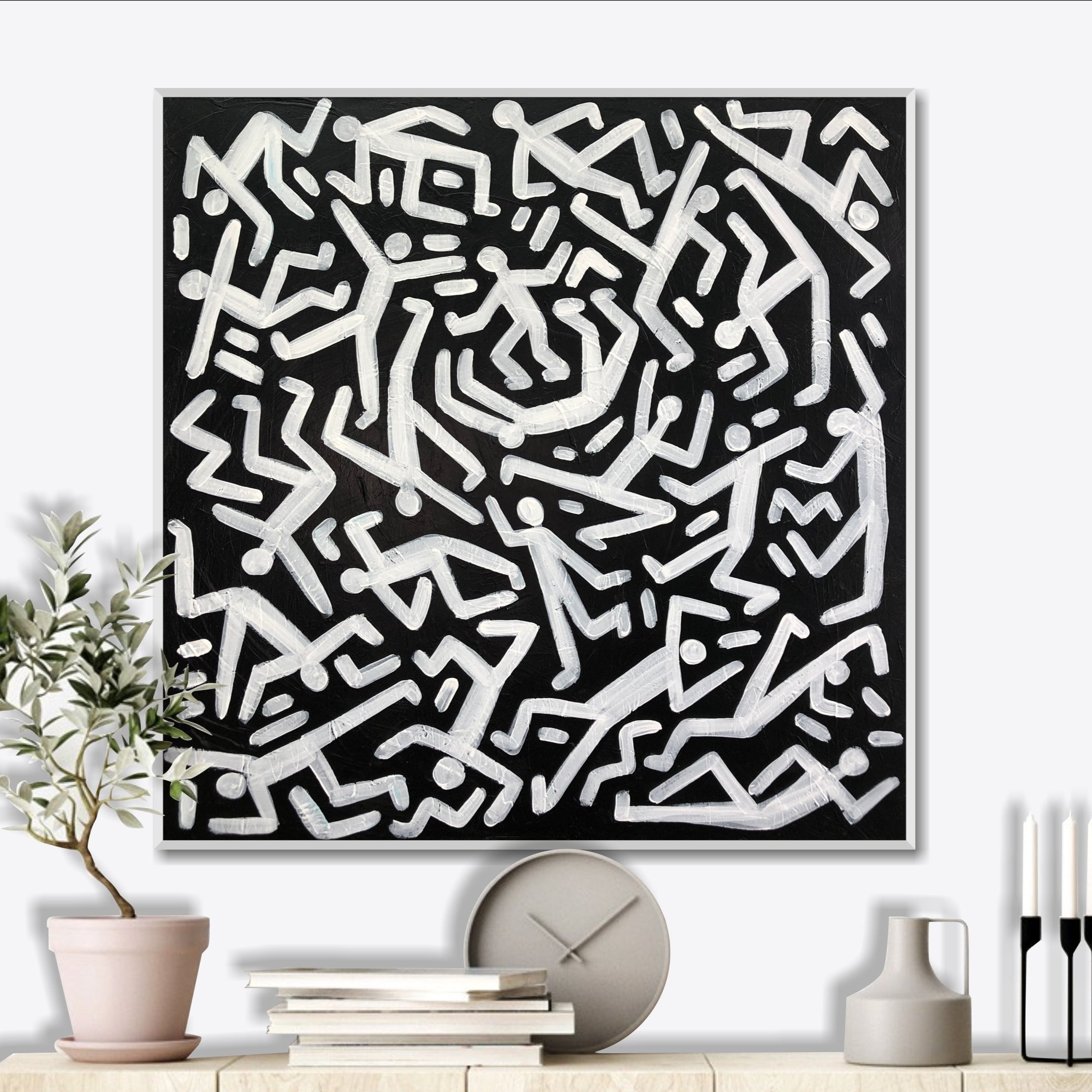 GEOMETRIC DANCE 32"x32"