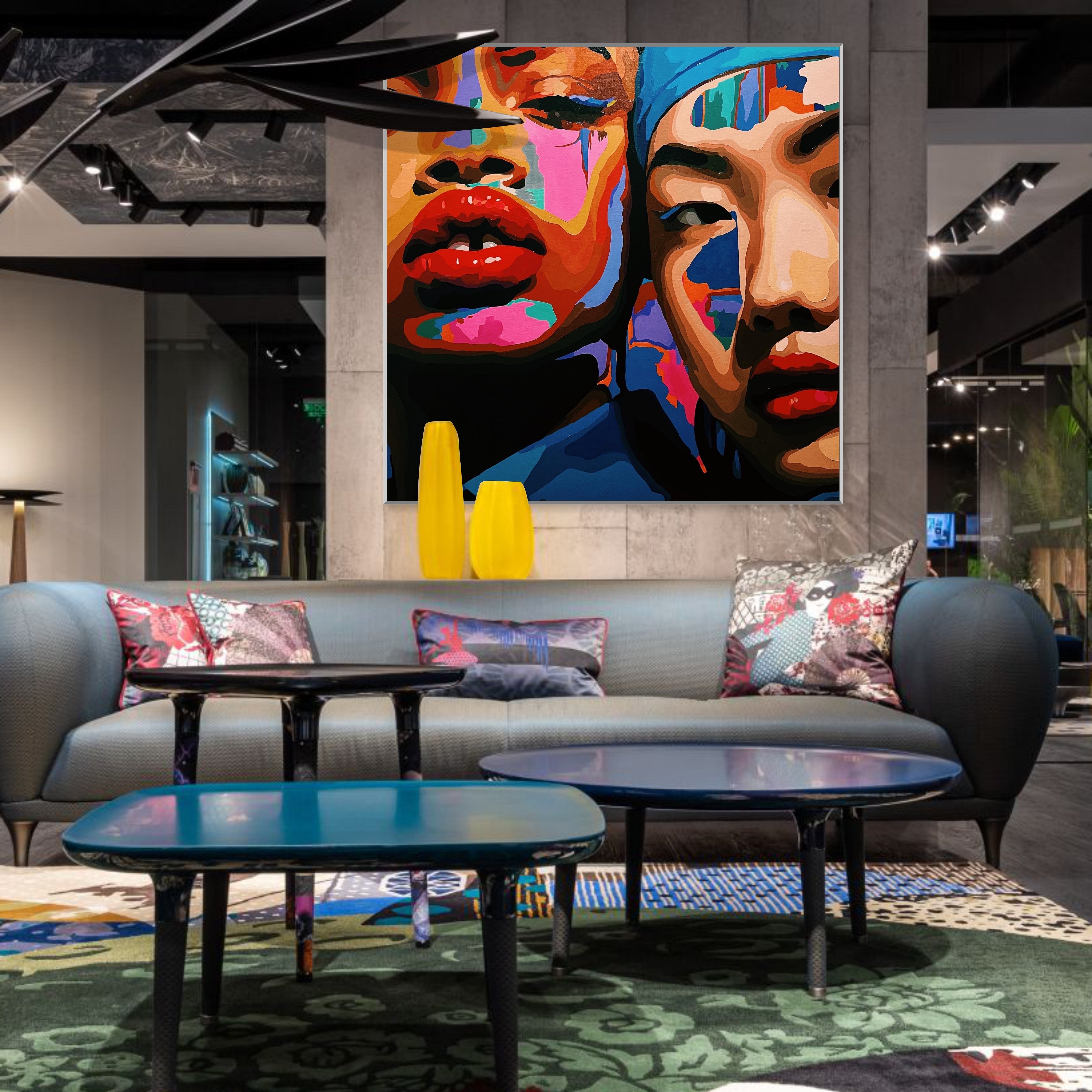 MOMENT OF TOUCH 43.3"x43.3"