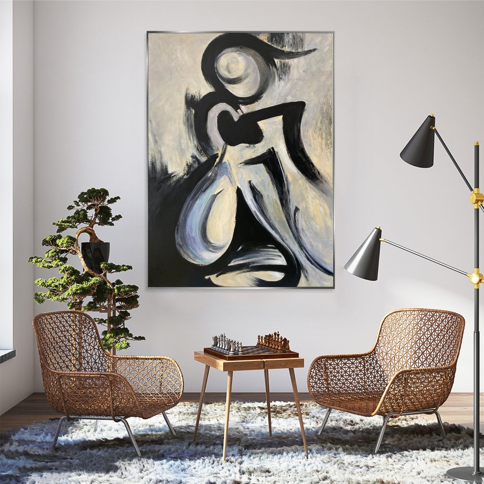 SILHOUETTE IN MOTION 64"x48"