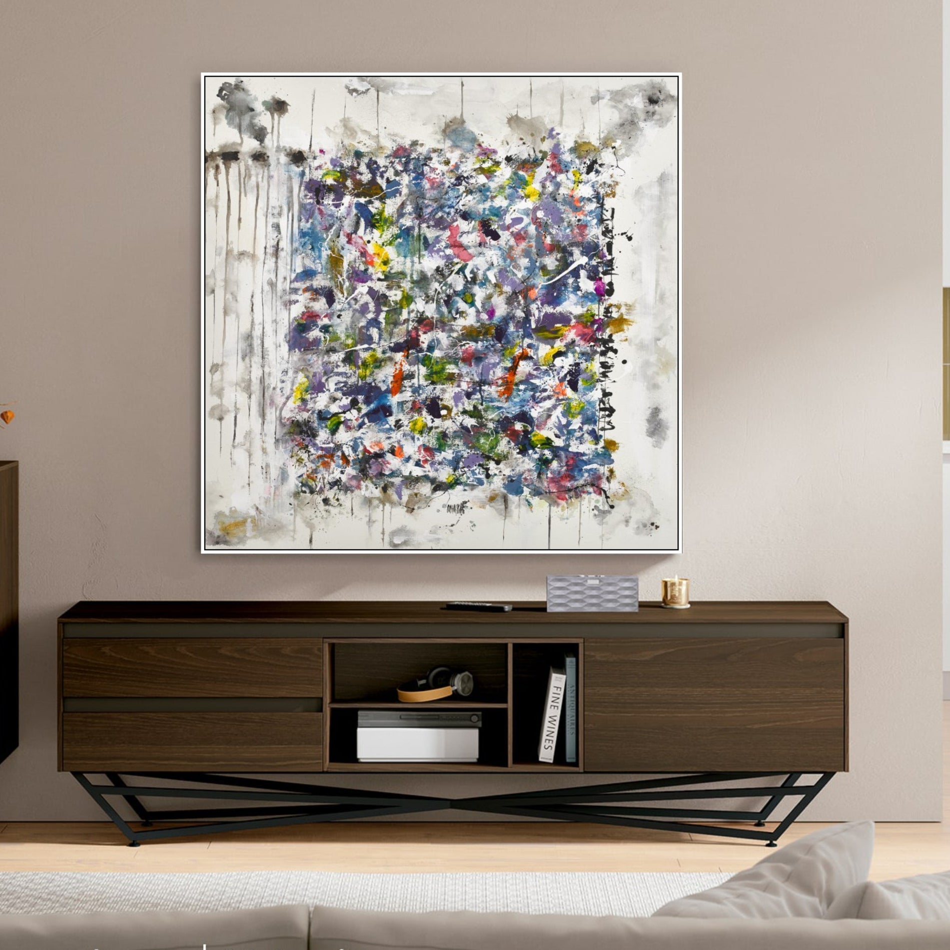 SPECTRUM VORTEX inspired by Jackson Pollock