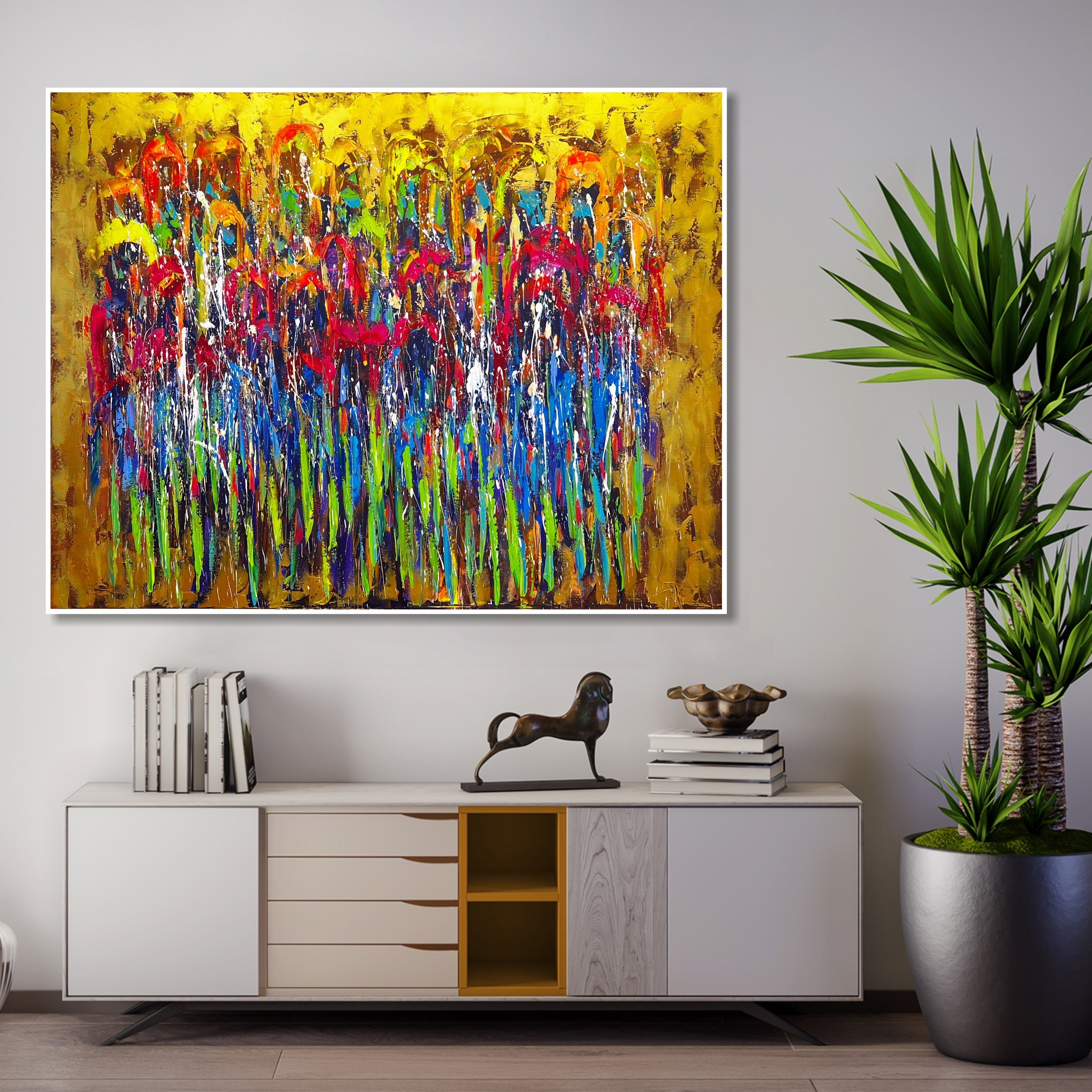 SUNBURST GARDEN 46"x60"