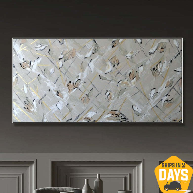 Abstract Nature Painting ARE YOU THINKING ABOUT ME 37.4"x60.6"