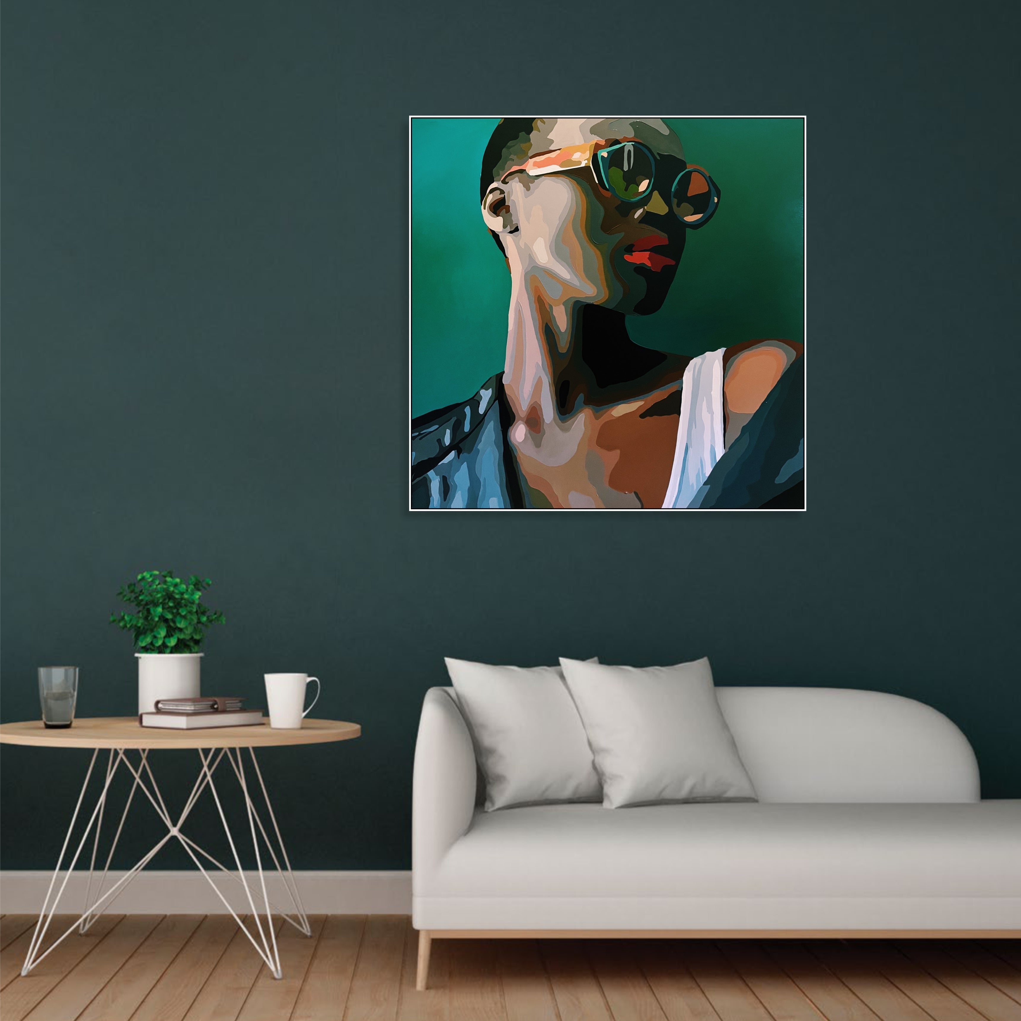 STRENGTH AND CONVICTION 43.3"x43.3"