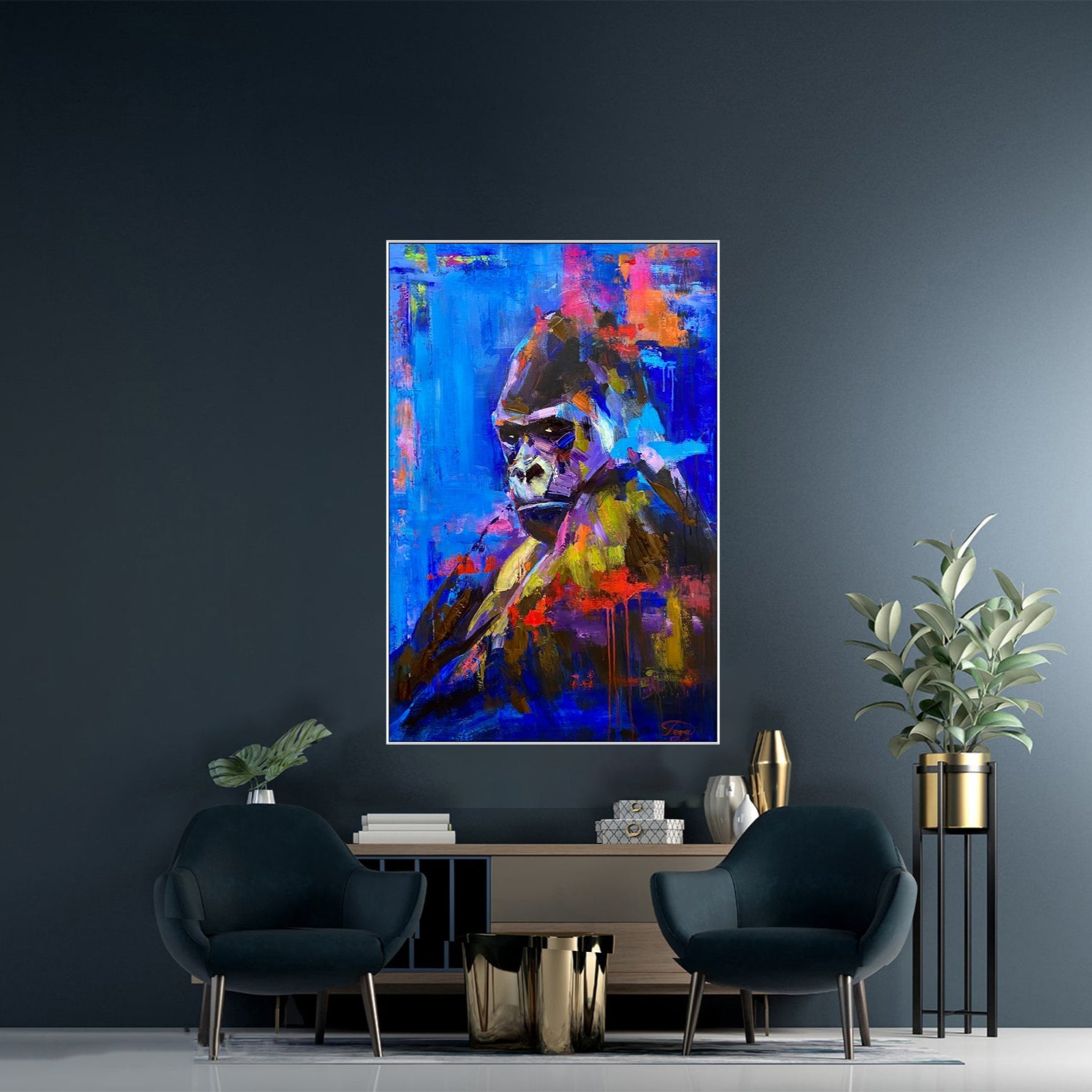 MAJESTIC GORILLA 46"x30"