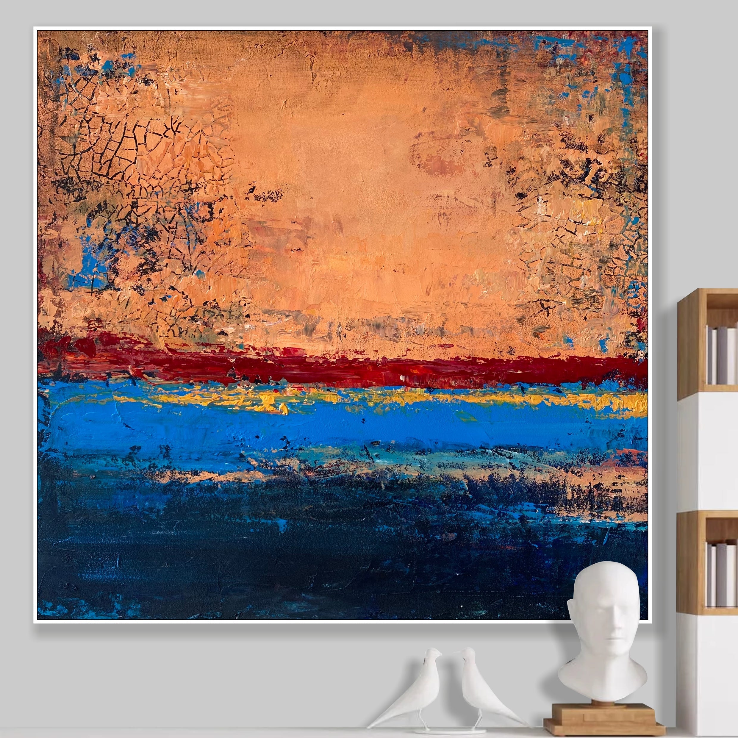 SUNSET LAYERS 32"x32"