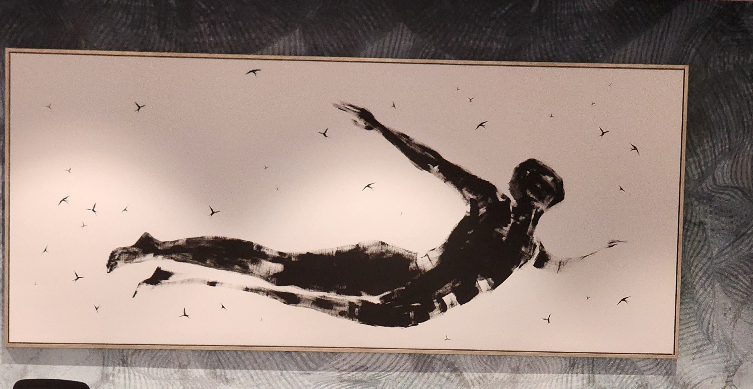 Invoice for unstretched custom painting in size 42"x60" for Chris