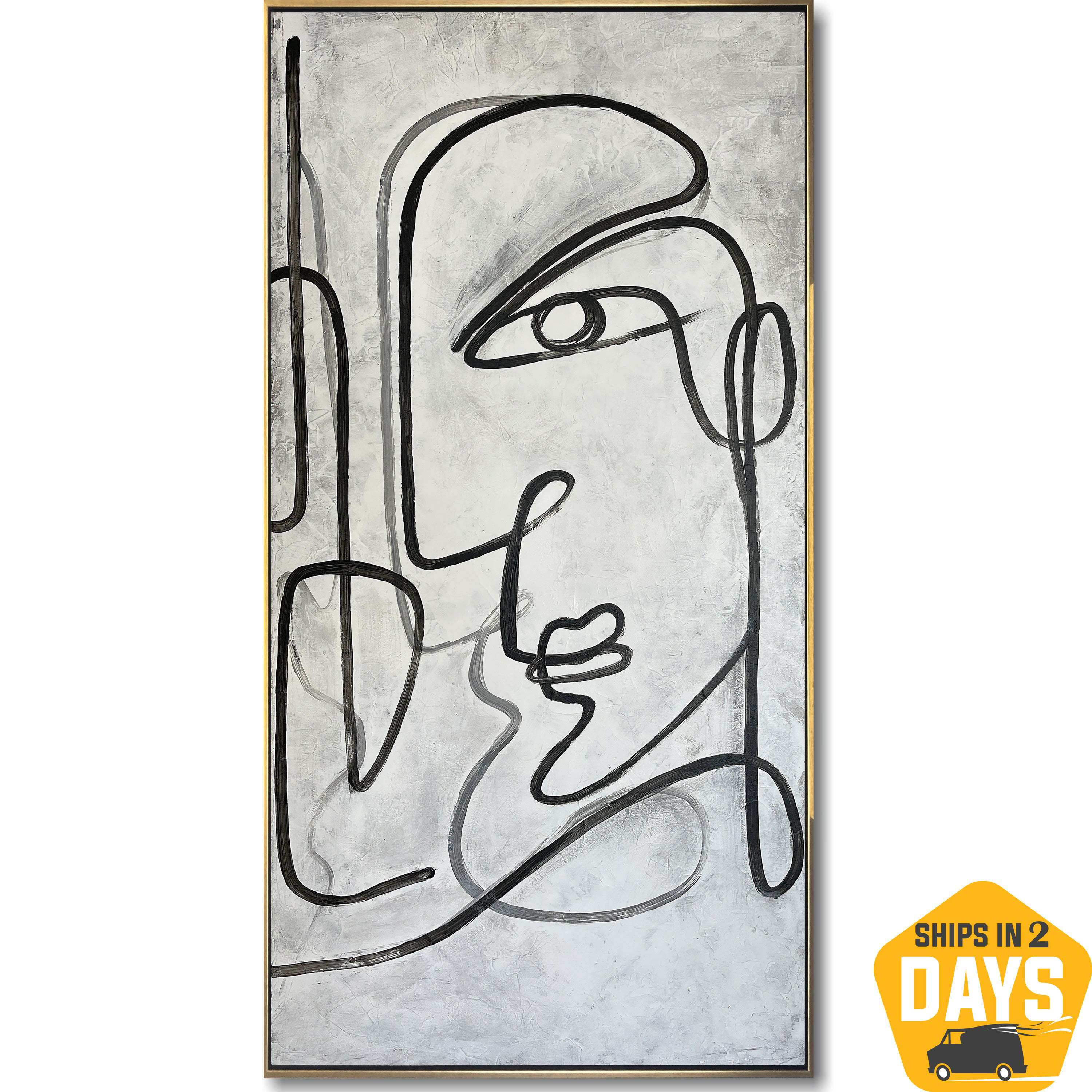 WITH MYSELF 45.6"x20"