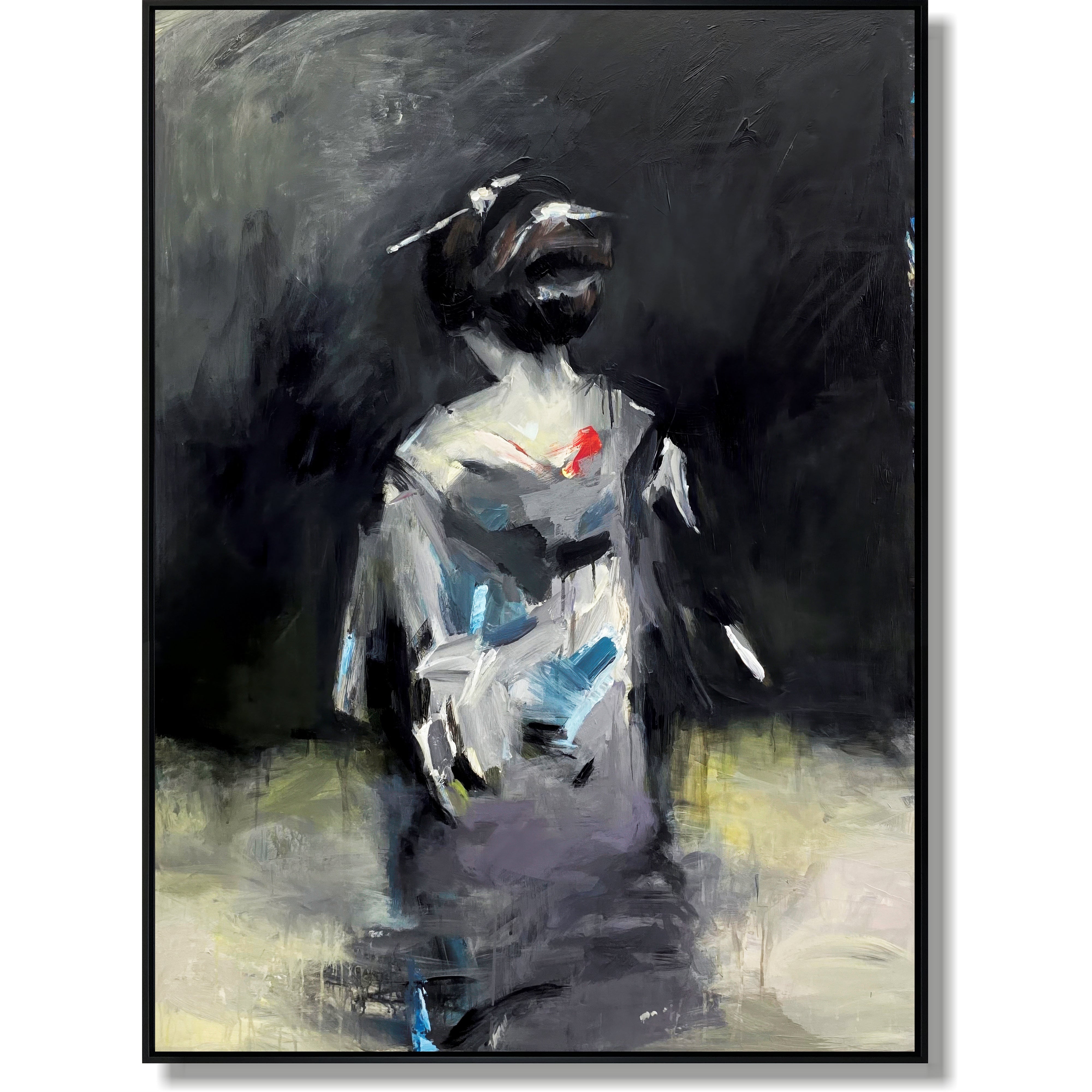 Colorful abstract figures art SILENT REFLECTION