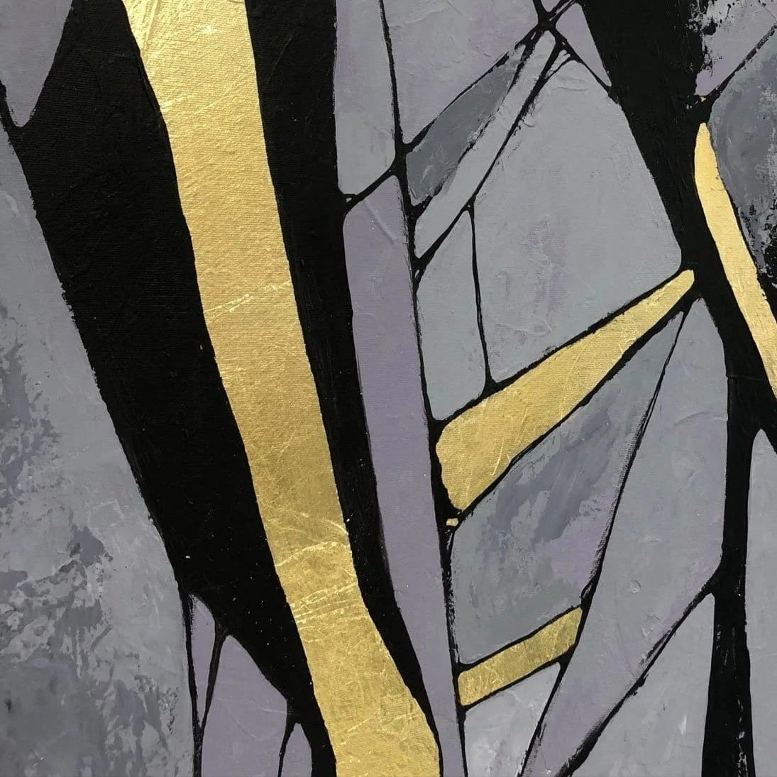 Vibrant textured abstract paintings set ROCK BLOOM