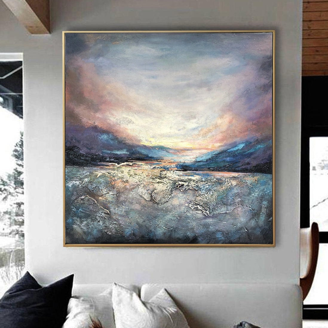 OCEANIC WAVES 27.5"x27.5"