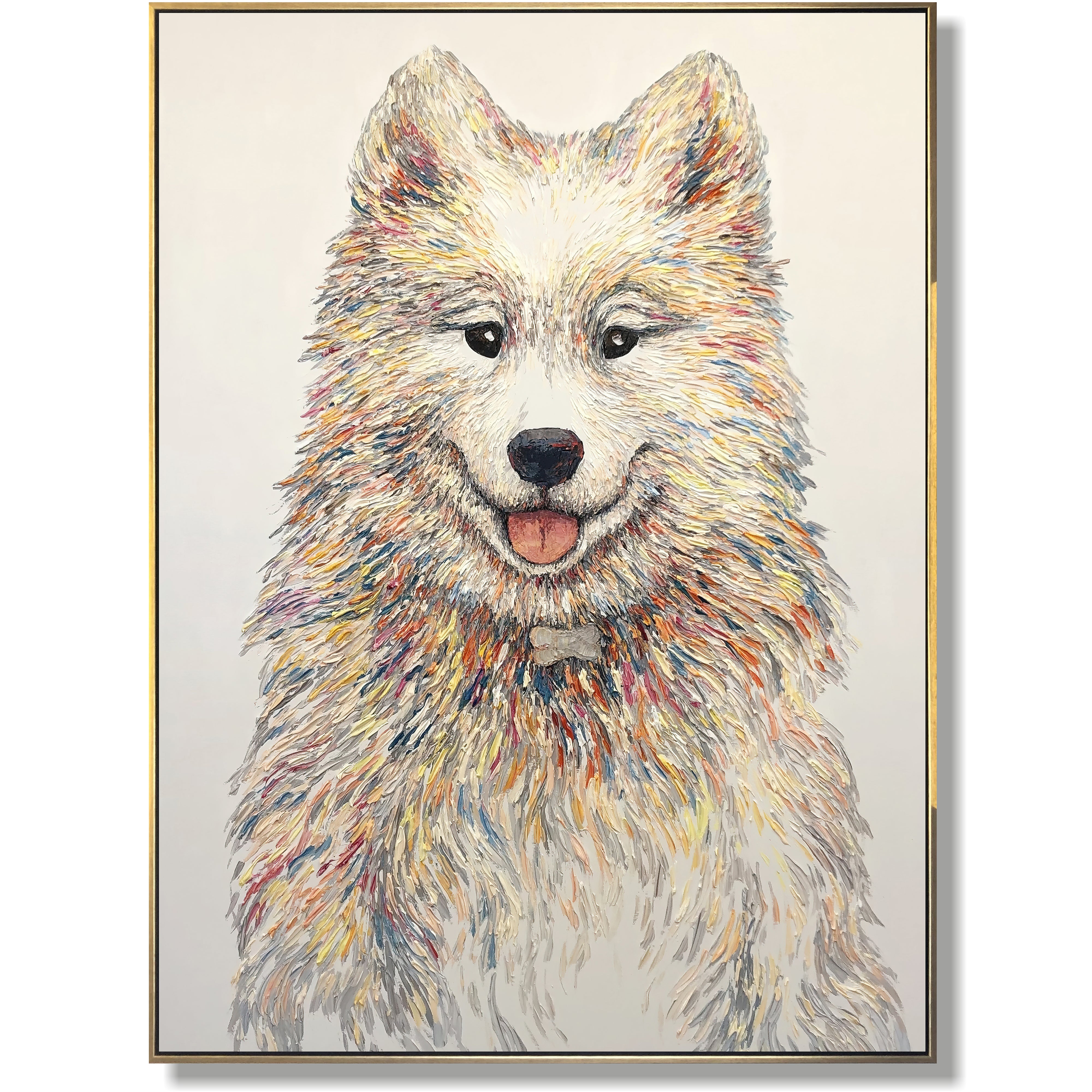 Handmade pet canvas paintings TRUSTED FRIEND