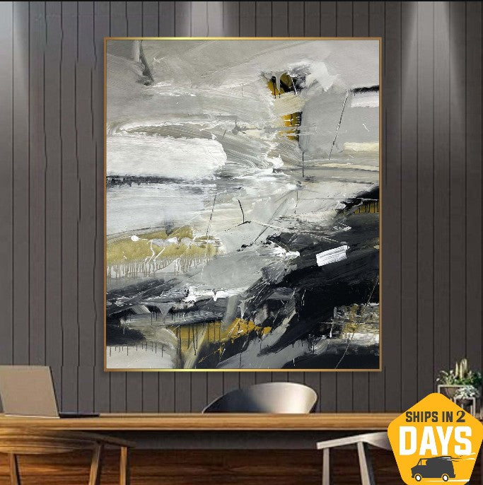 Acrylic Neutral Colors Artwork ASSOCIATION 232 47.2"x41.3"