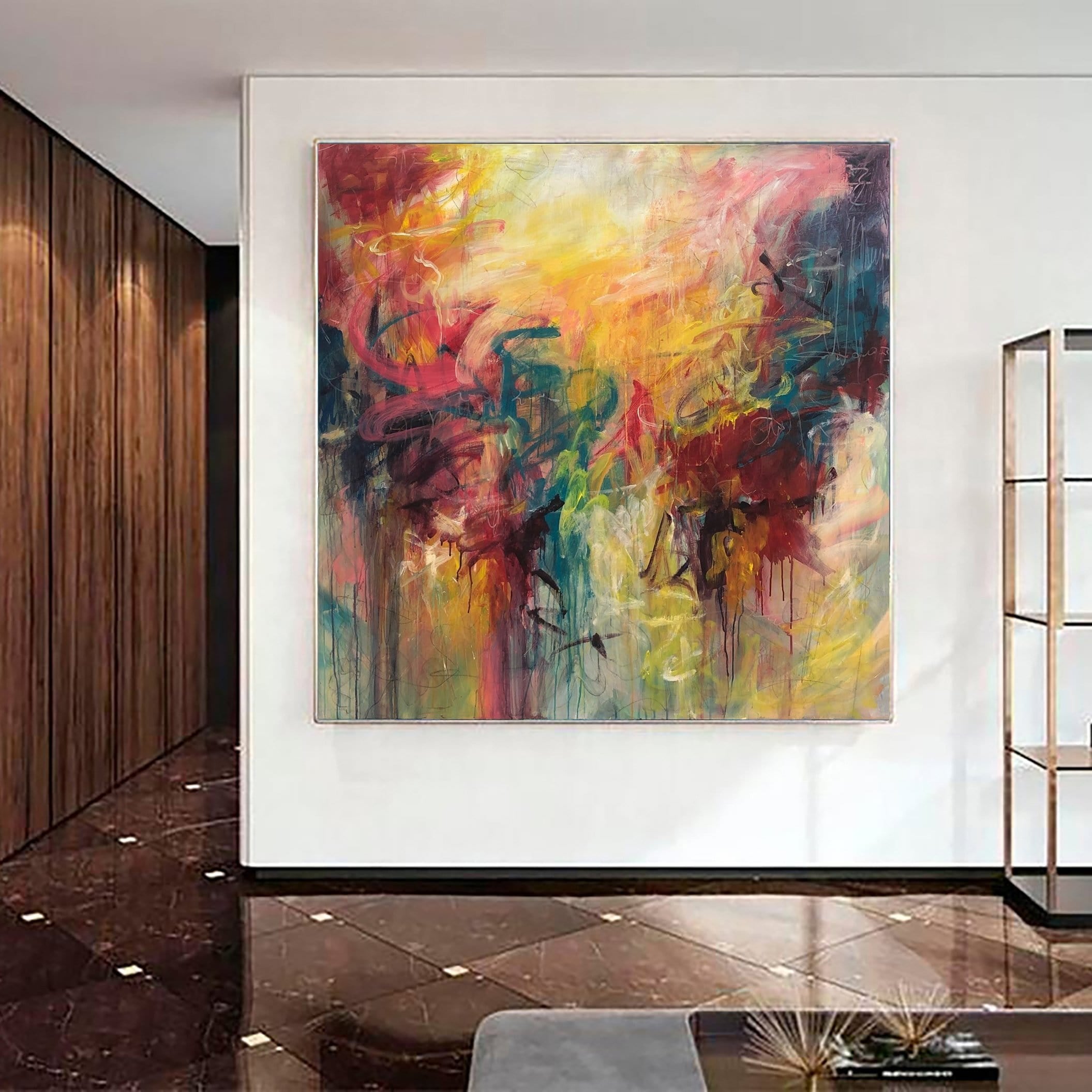 STRAWBERRY FIELDS 50"x50"