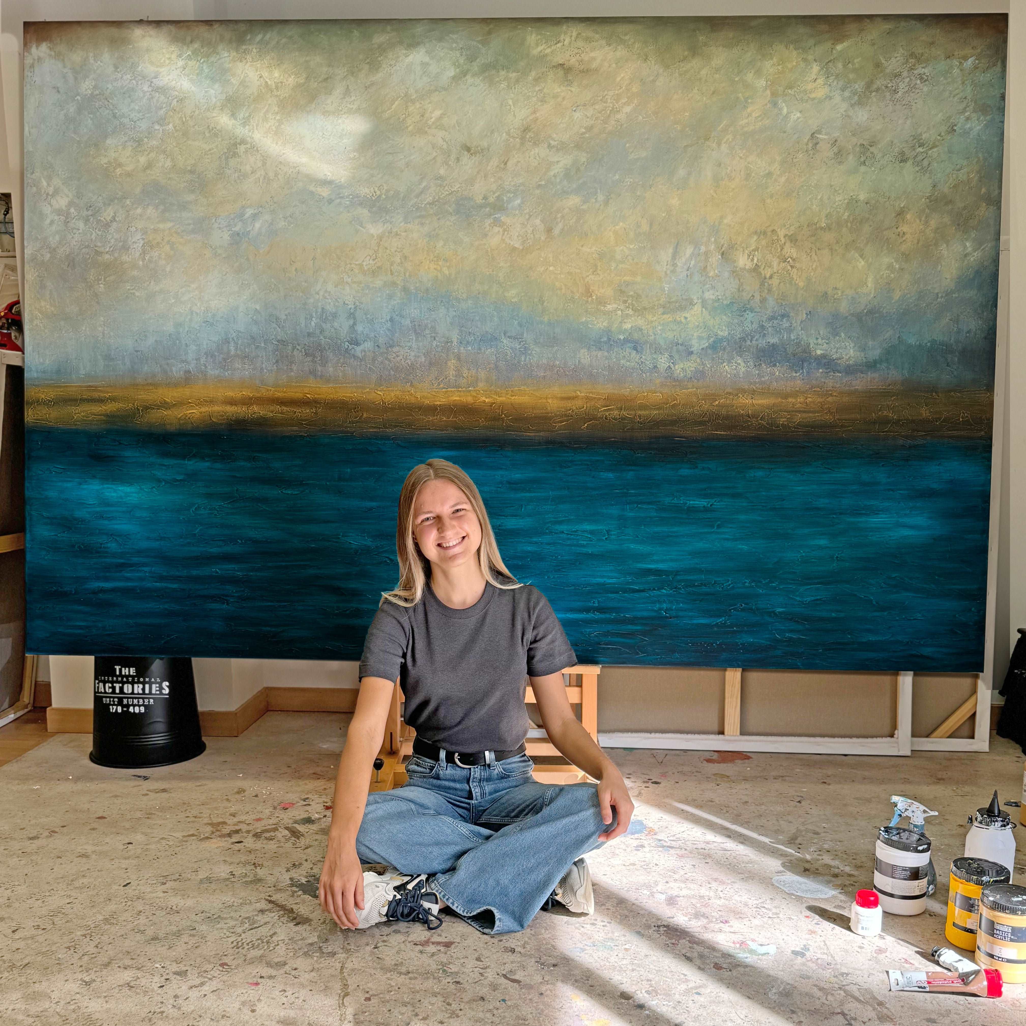 Abstract landscape art WATERSCAPE