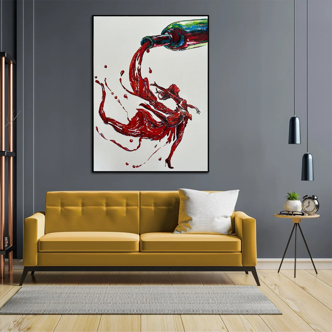 POURED PASSION 46"x34"