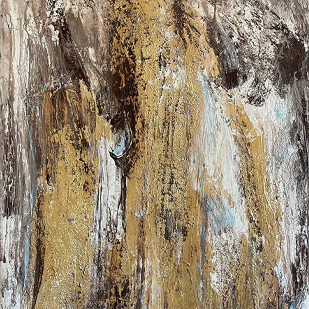 GOLDEN WATERFALL 44"x30"